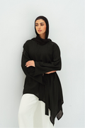 Ella asymmetric top in Black