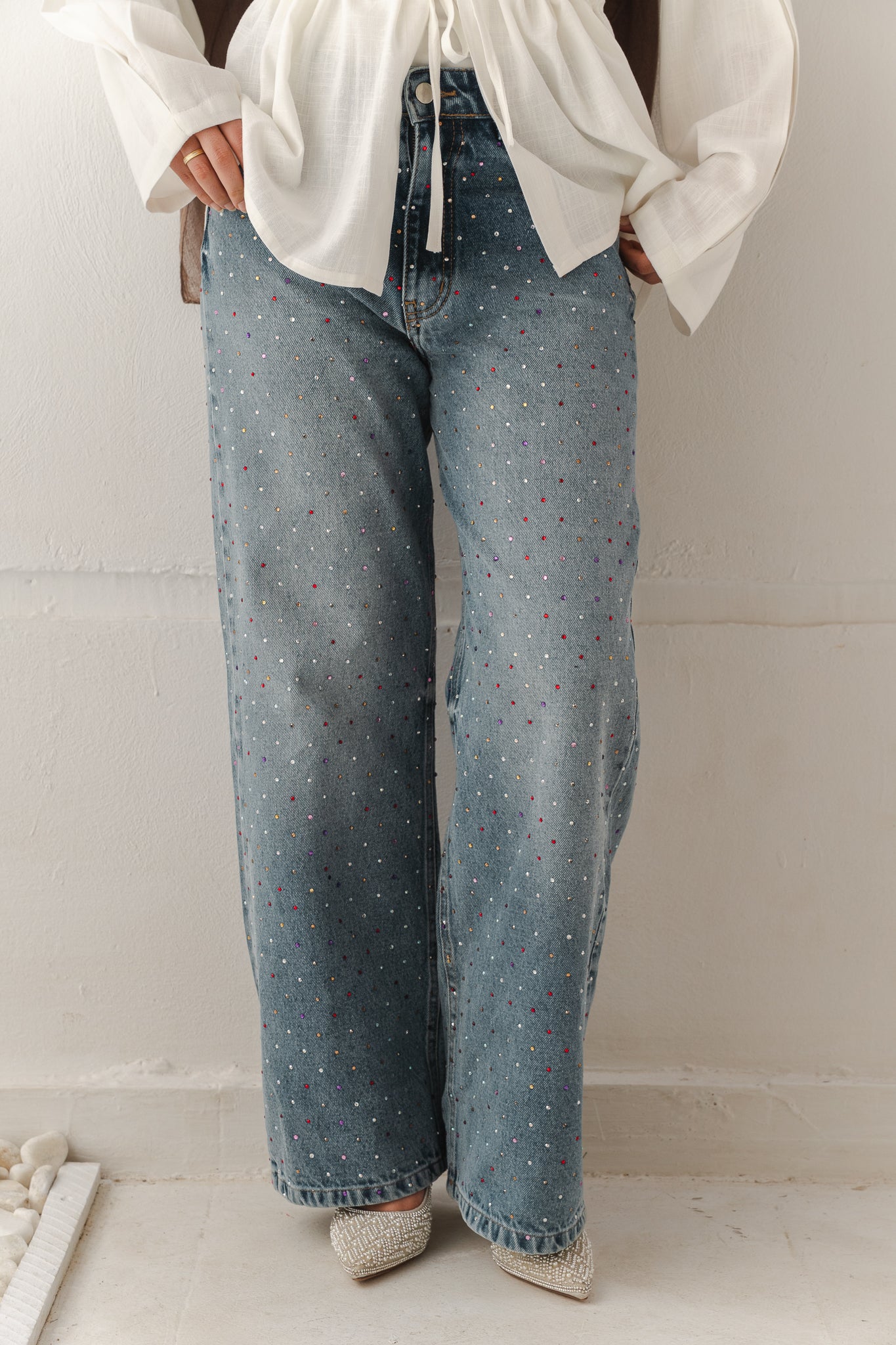 Extra You Denim Pants in Light Blue