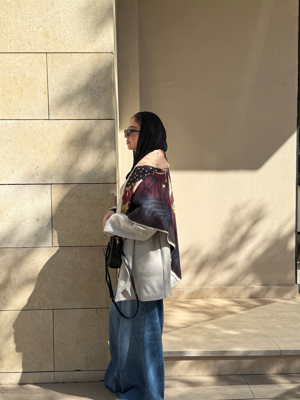 The Wrap Grace Coat in Greige