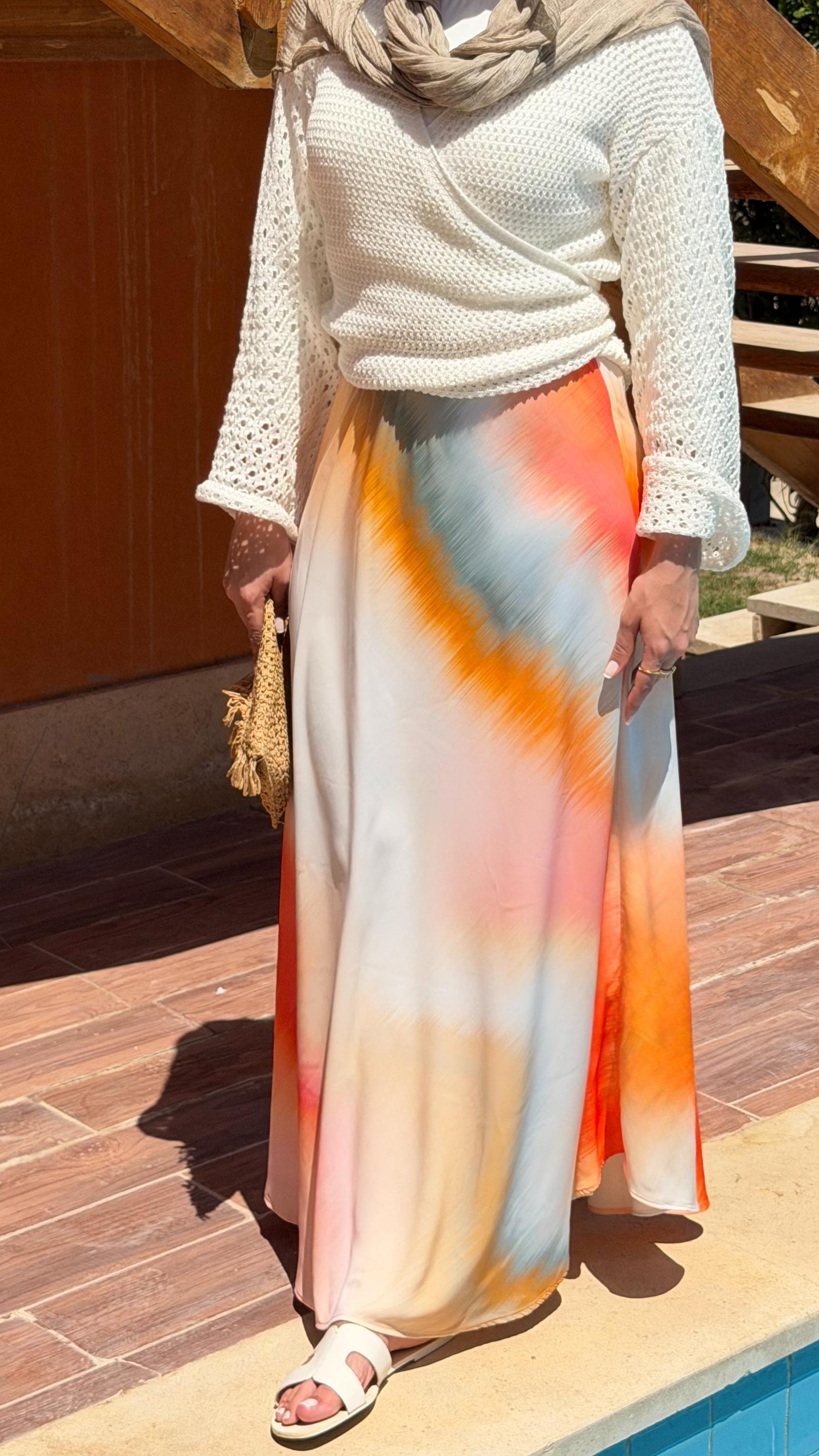 Seashell Wrap Top in Off-white