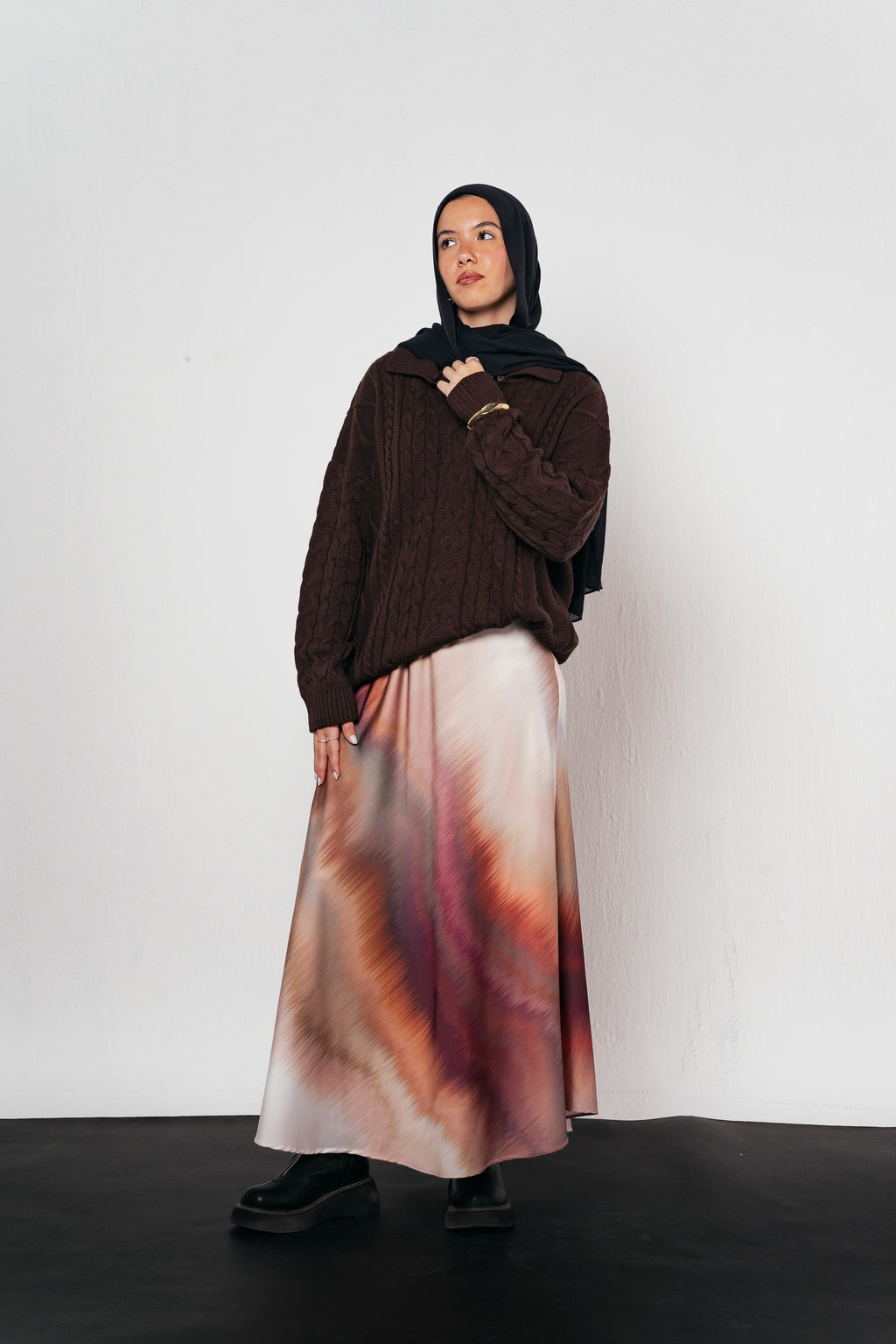 Knit Heaven Pullover in Brown