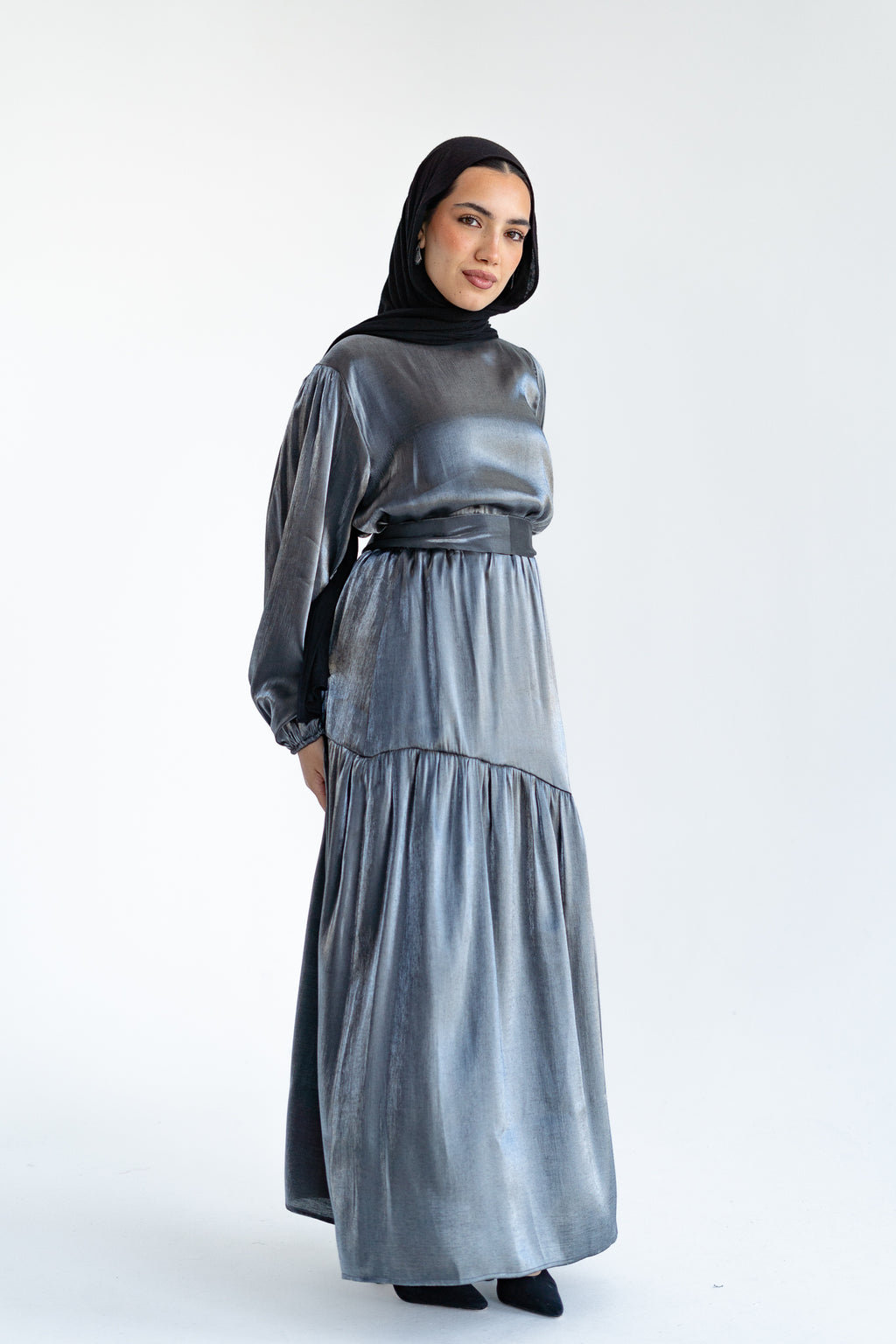 Isla Set in Metallic Silver