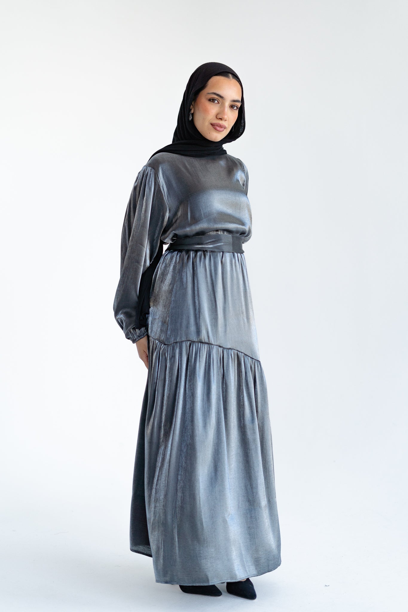 Isla Set in Metallic Silver