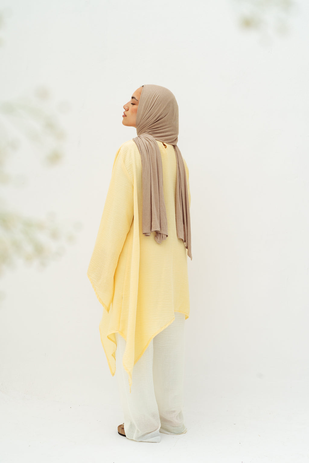 Ella asymmetric top in yellow