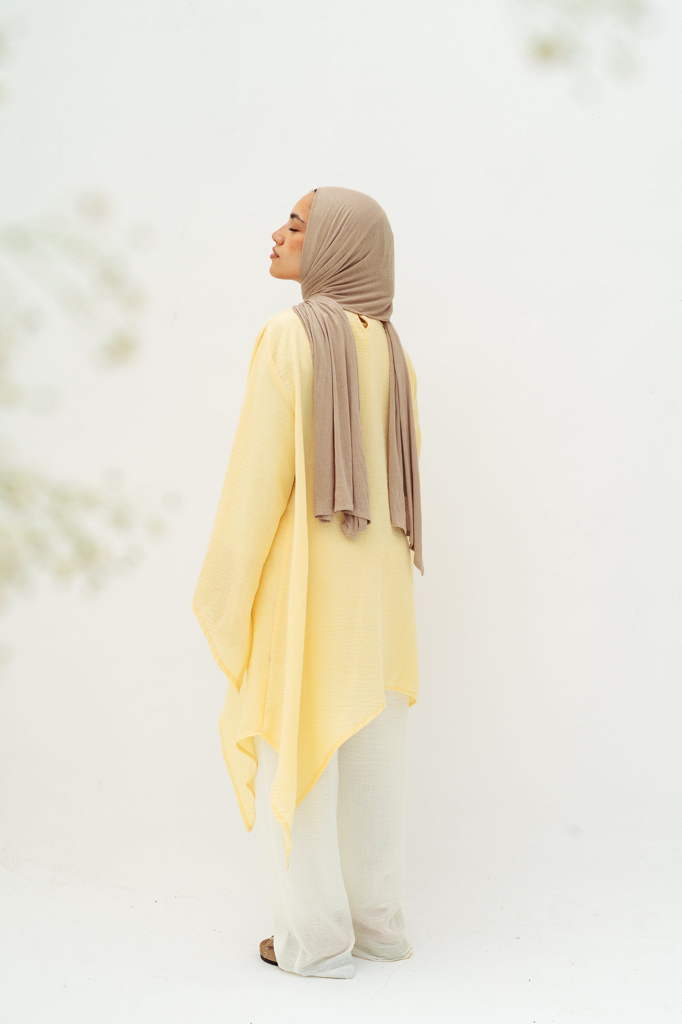 Ella asymmetric top in yellow