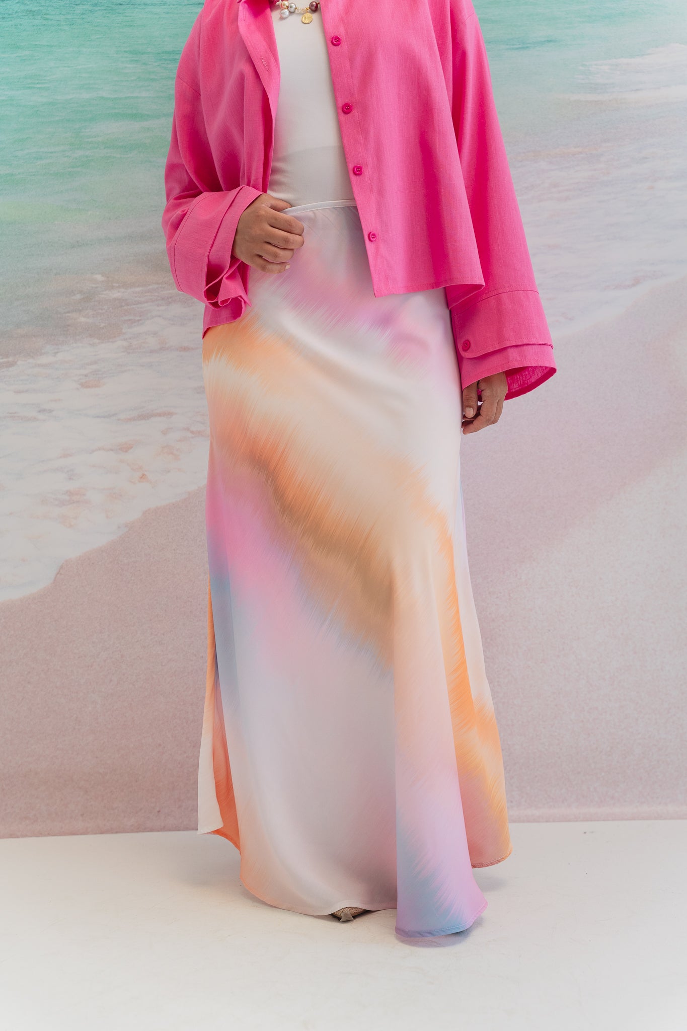 Wavy summer skirt