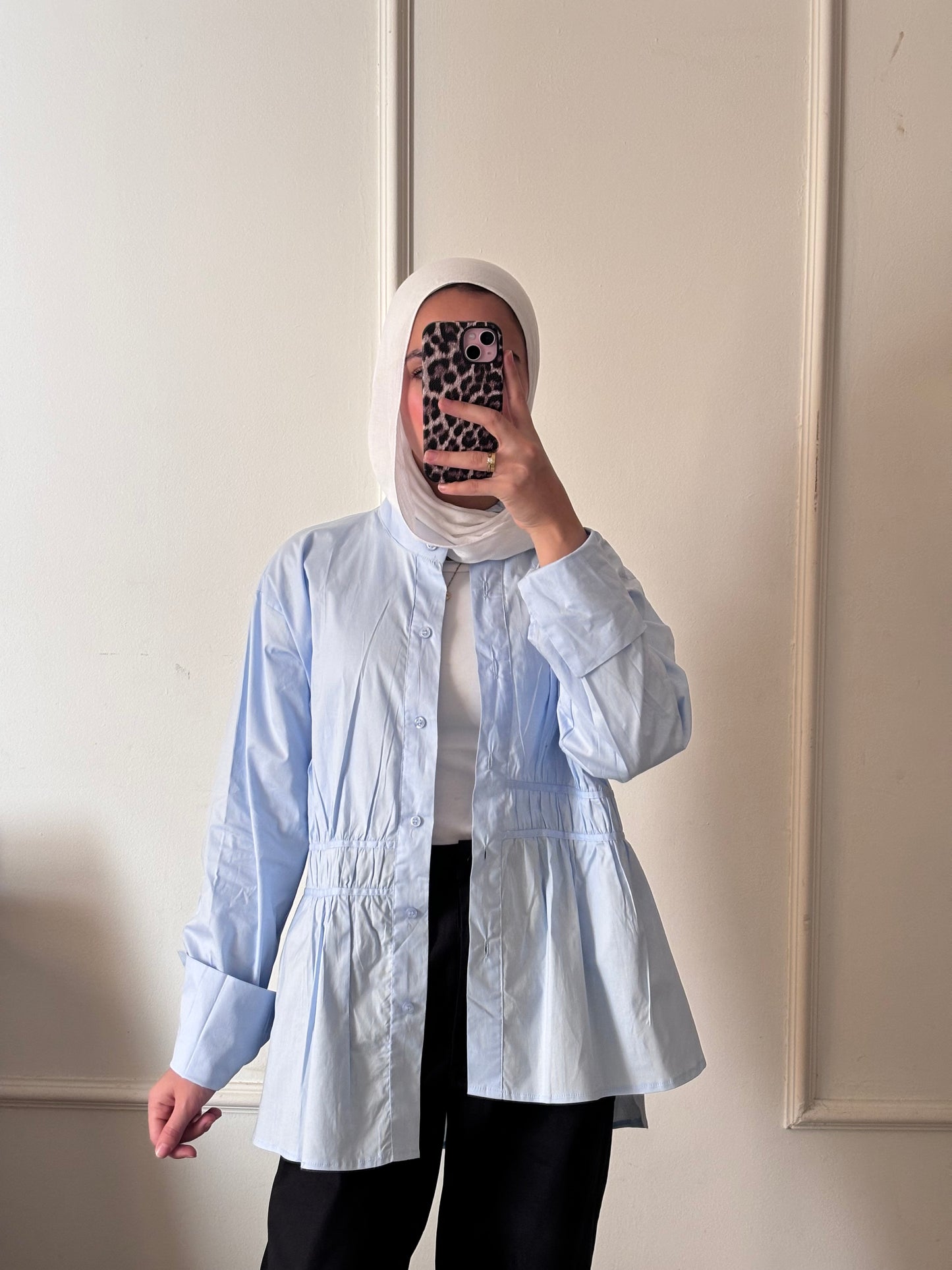 All day shirt in baby blue