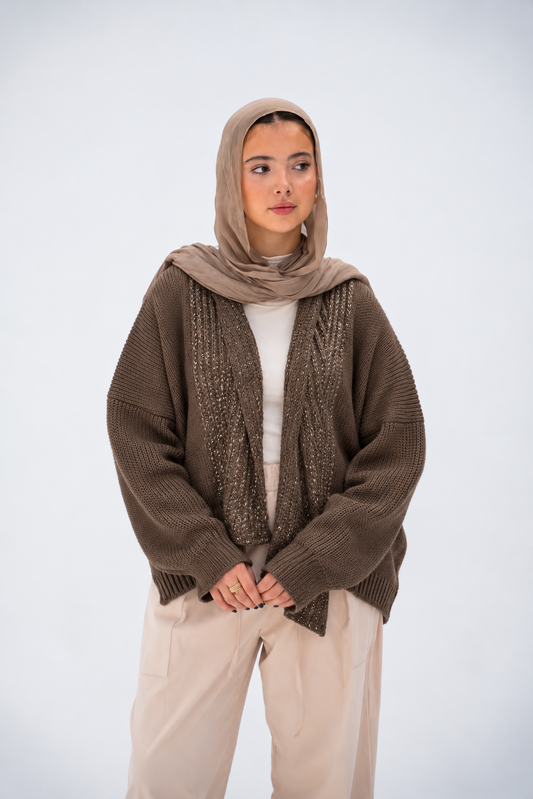 Forever Yours Cardigan in Brown