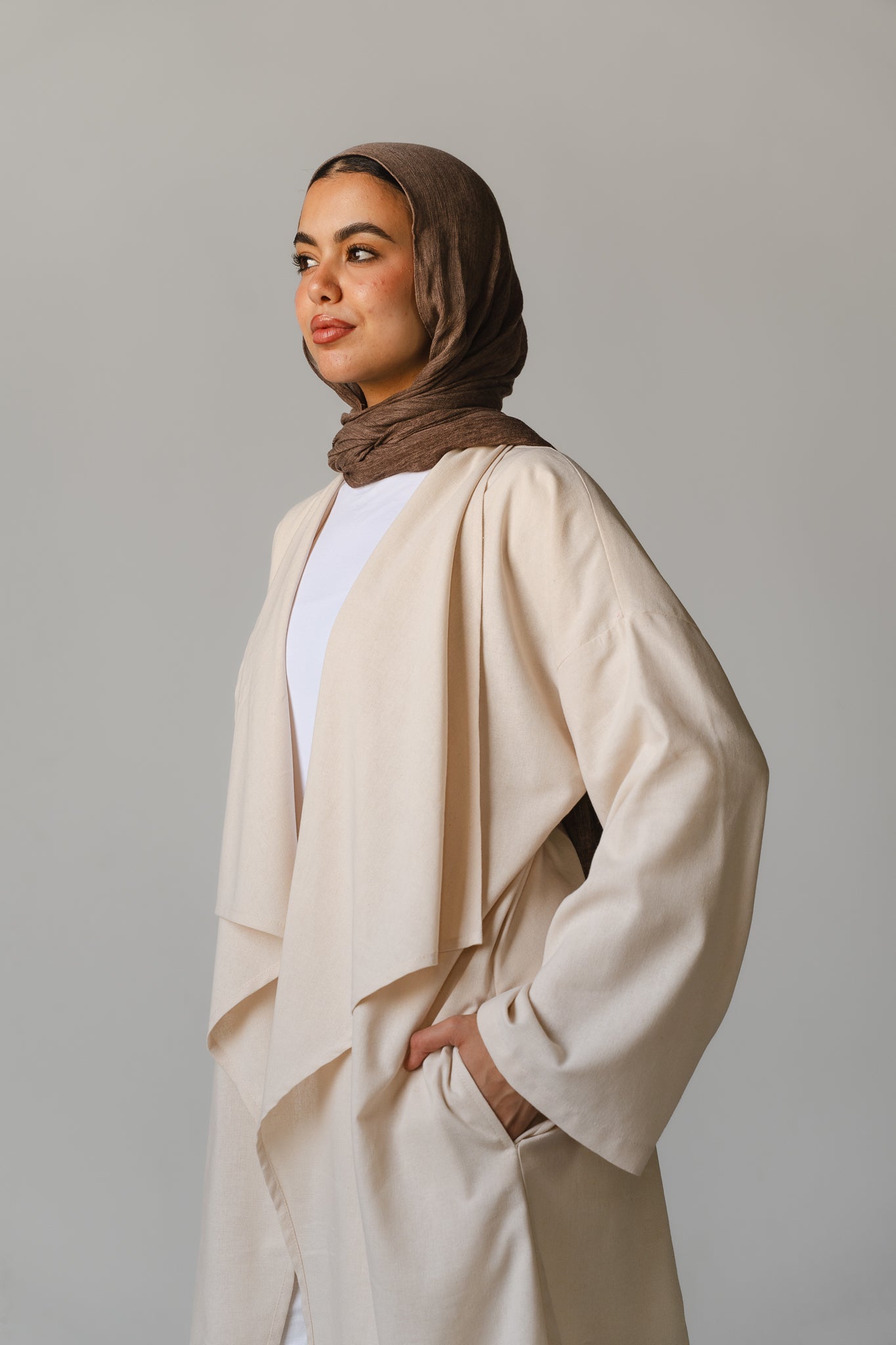 Main Bloom Moment Cardigan in Beige