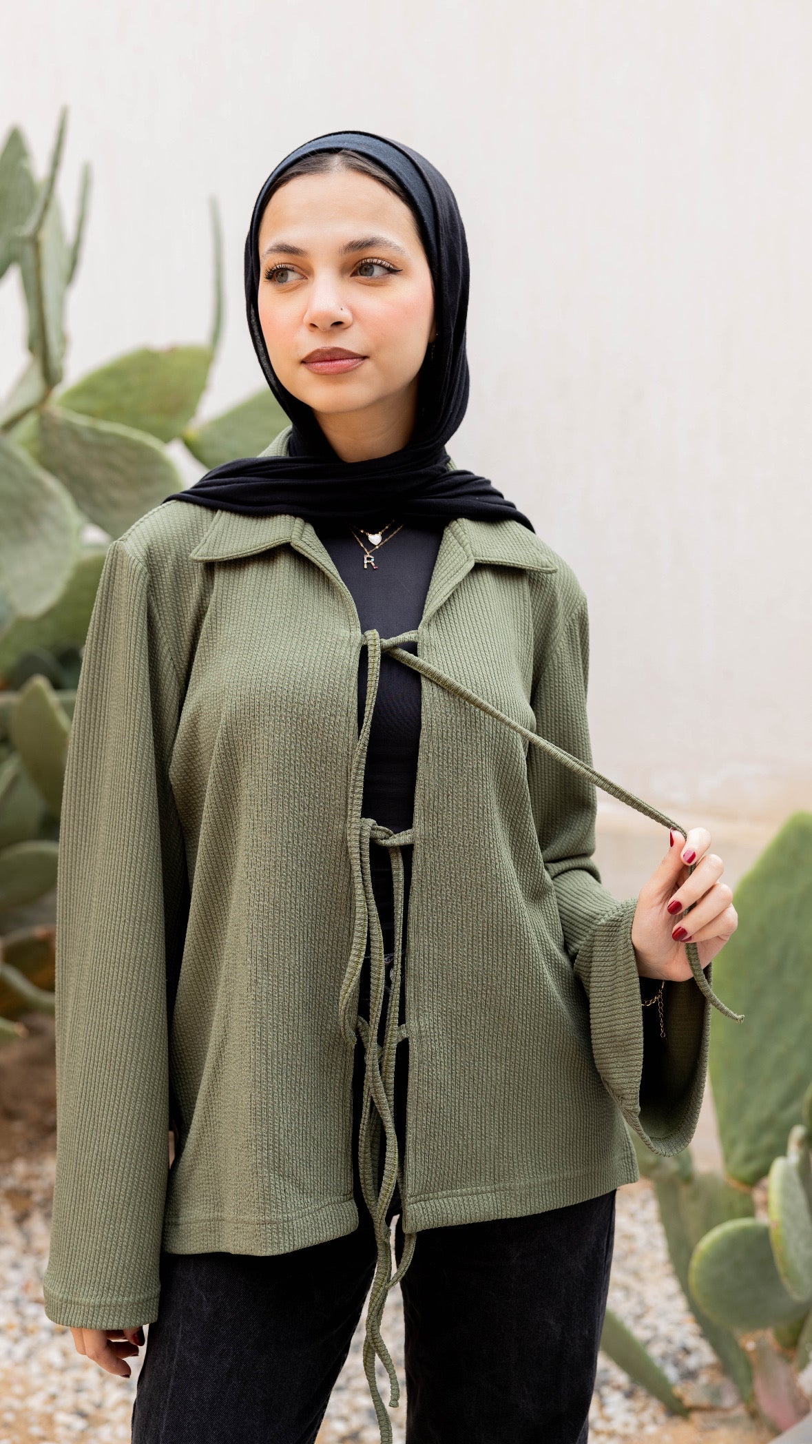 Tied to Go Top in Olive