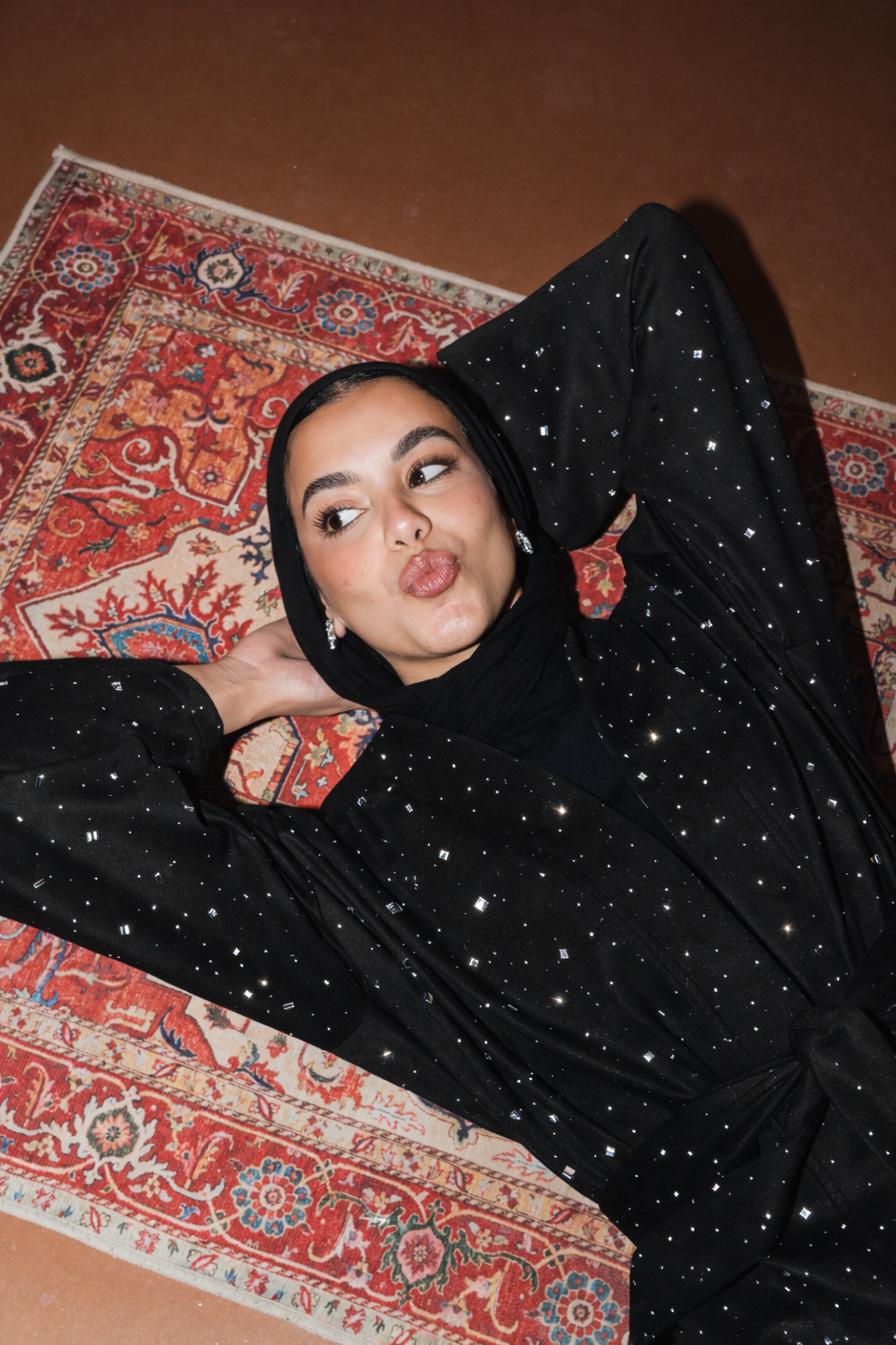 Milky way Stone Kaftan in Black - LIMITED EDITION