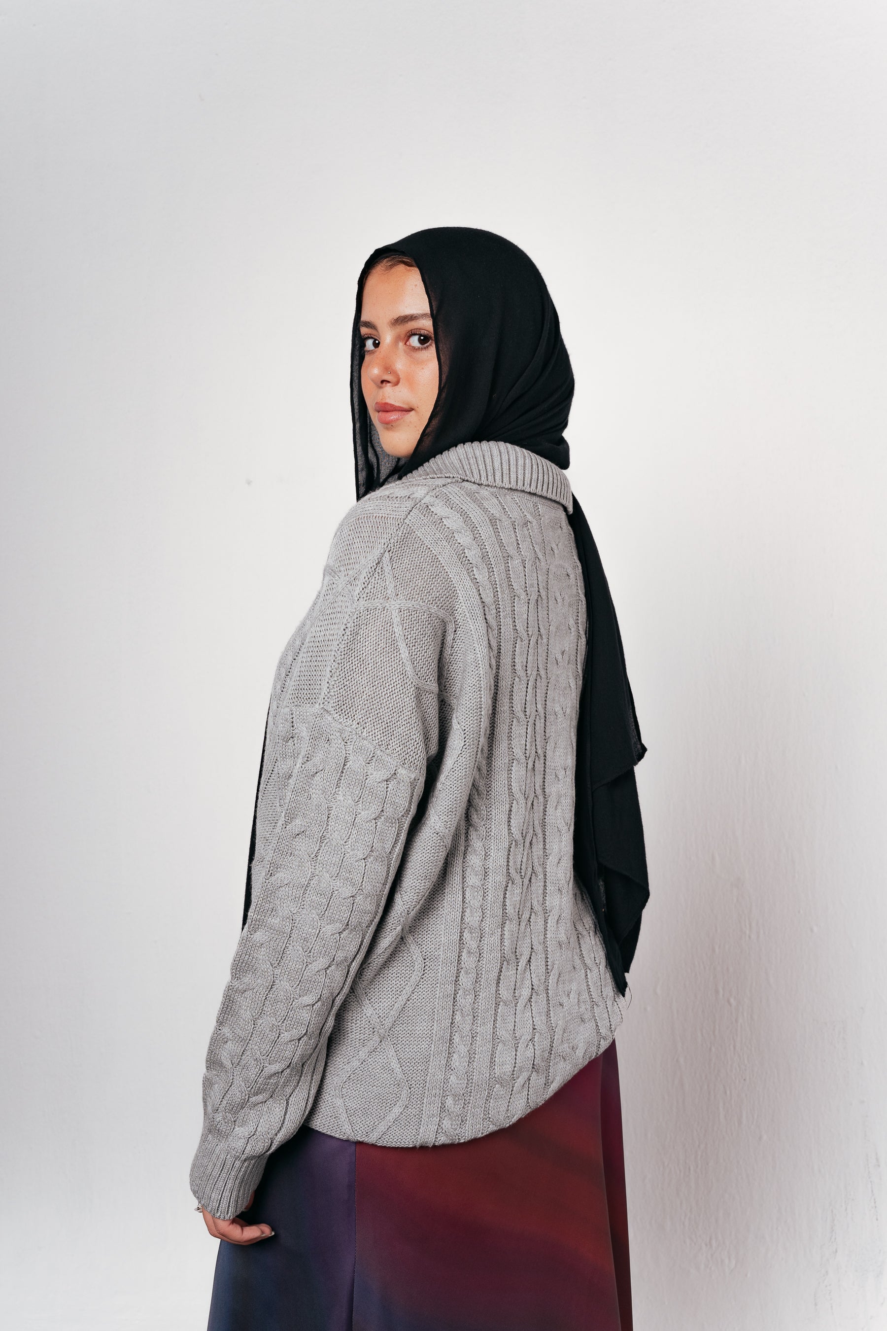 Knit Heaven Pullover in Grey