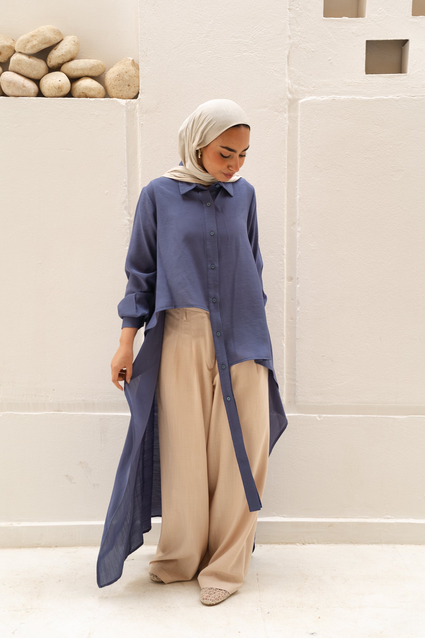 PRE-ORDER All Around Asymmetric Top in Blue
