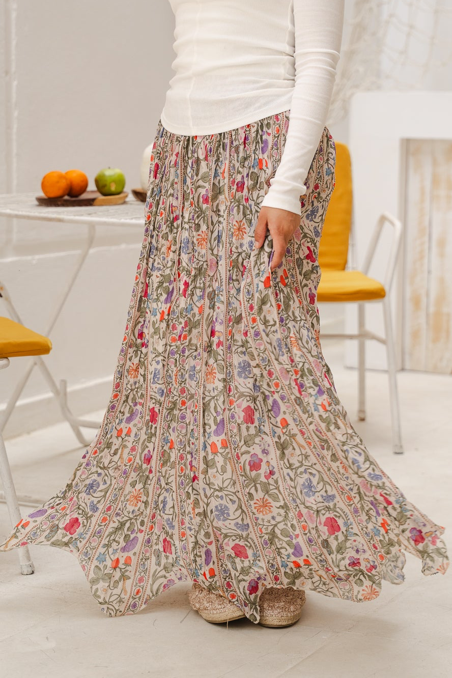 In My Blossom Era Asymmetric Skirt