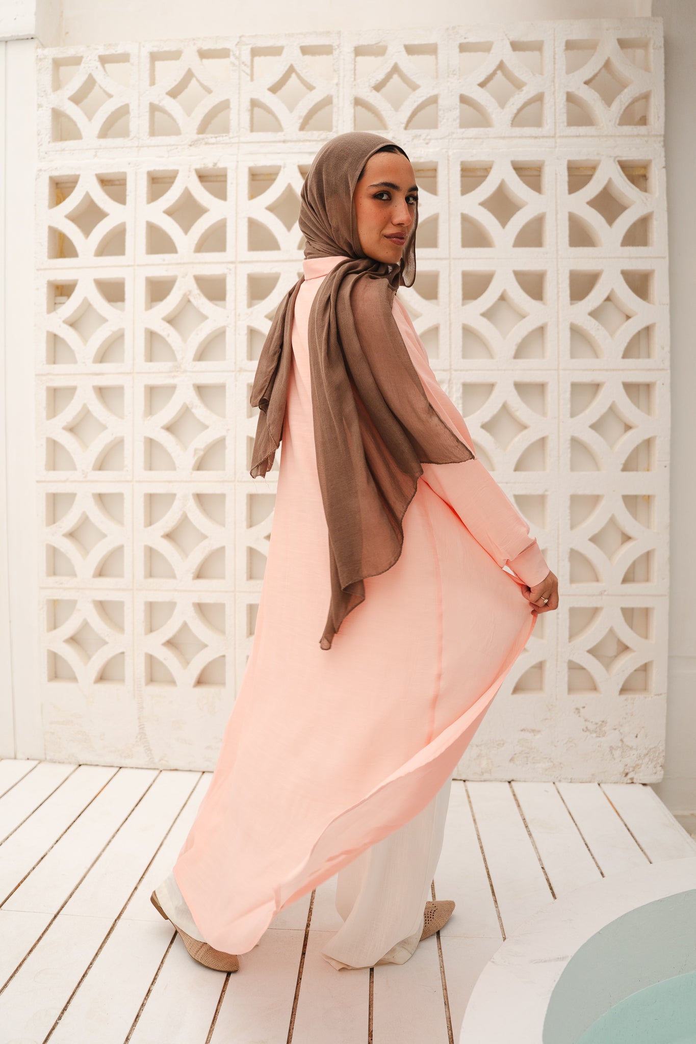 PRE-ORDER All Around Asymmetric Top in Peach