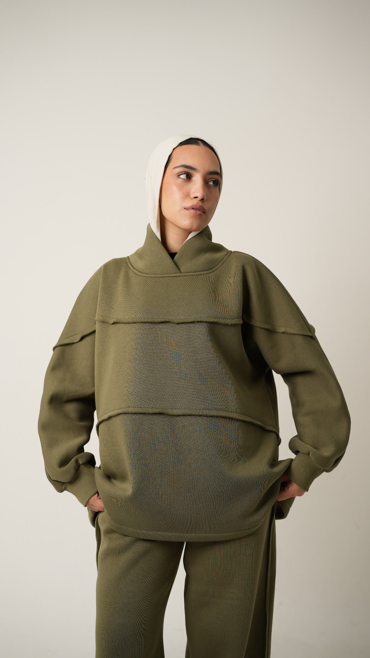 Feel-in Cozy Set in Olive