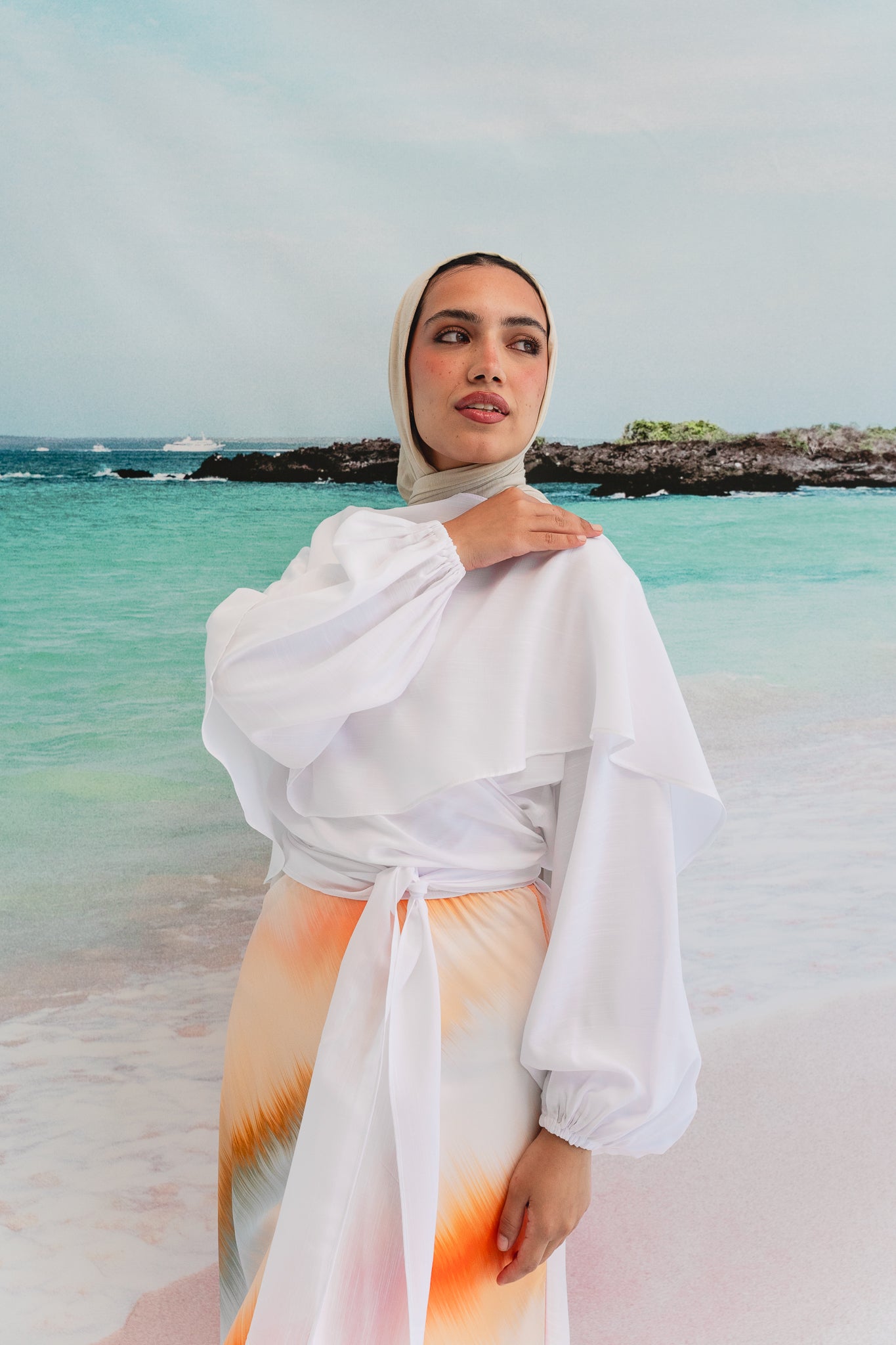 Salty Tie Top in White