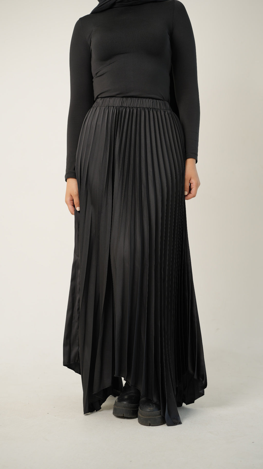 Ash Asymmetrical Skirt in Black