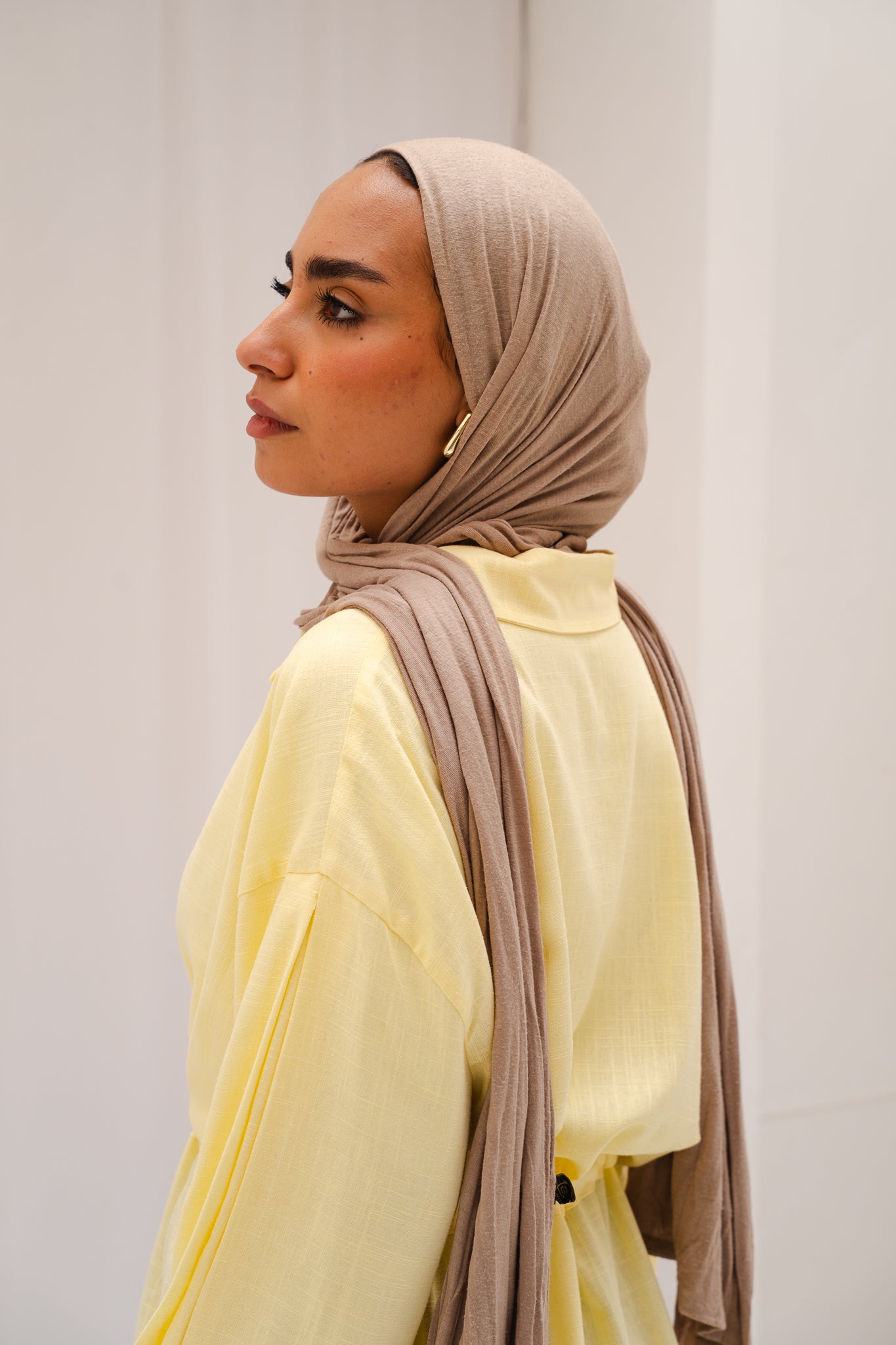 Slay You Girl Linen Top in Yellow