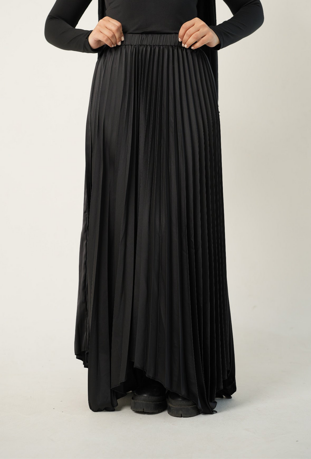 Ash Asymmetrical Skirt in Black