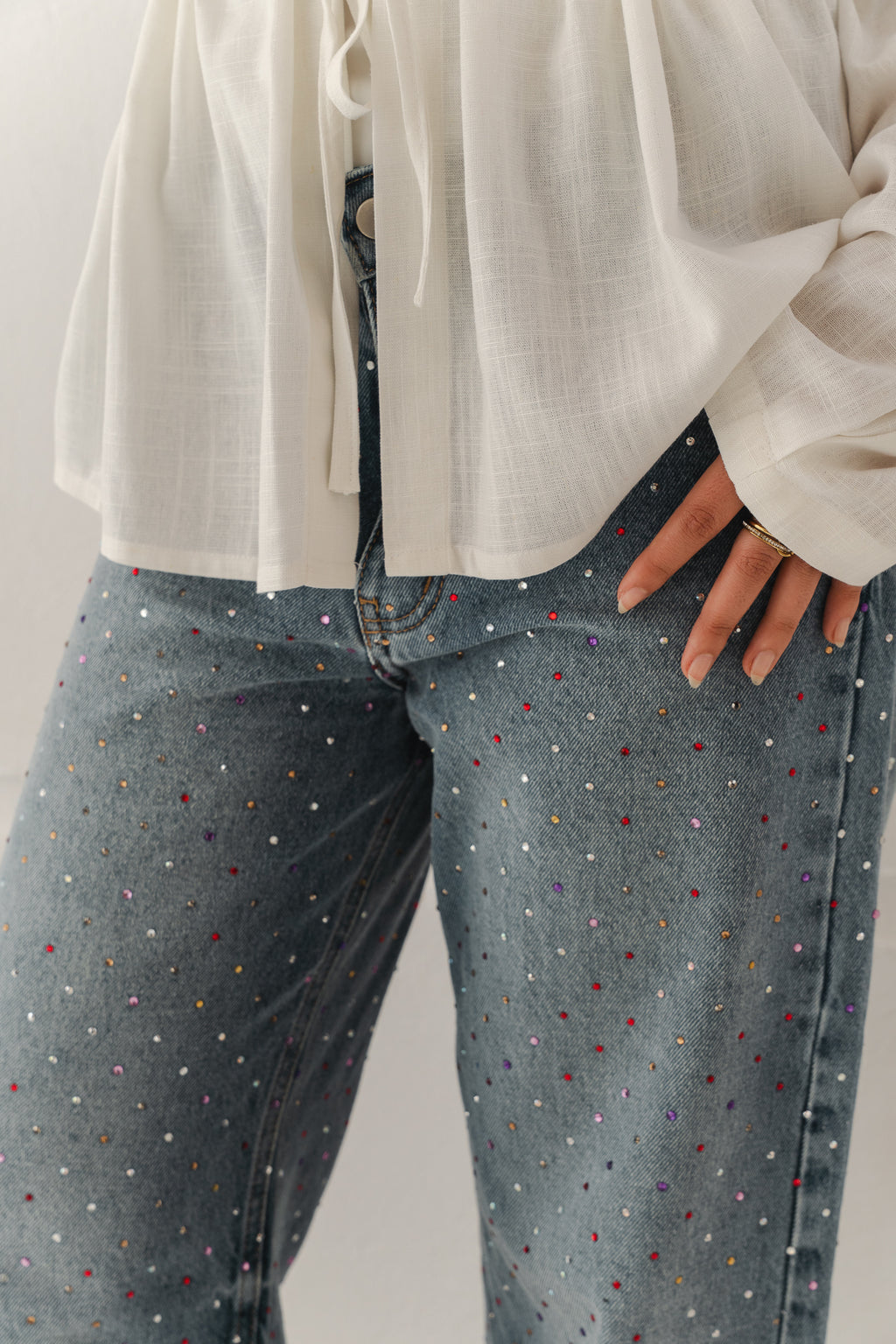 Extra You Denim Pants in Light Blue