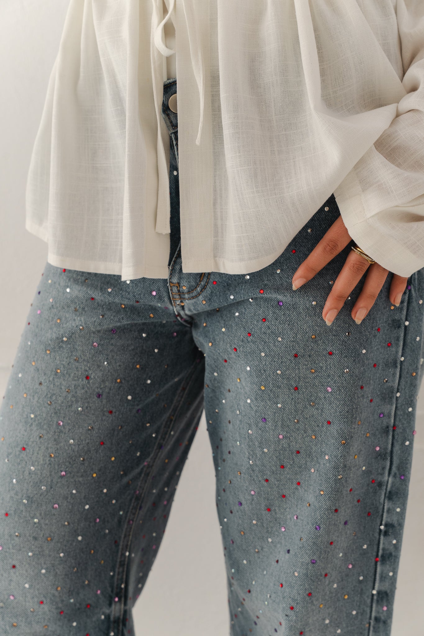 Extra You Denim Pants in Light Blue
