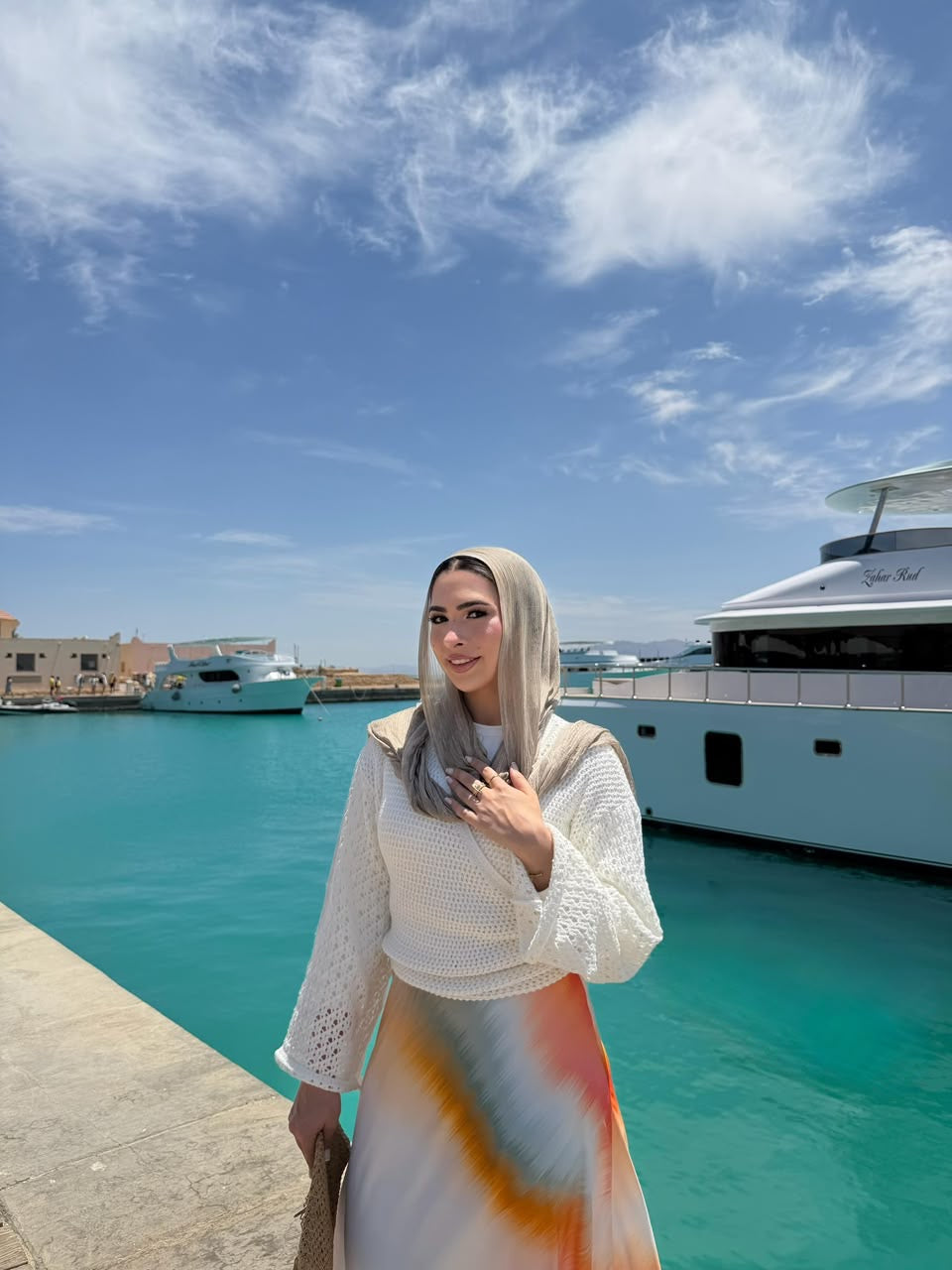 Seashell Wrap Top in Off-white