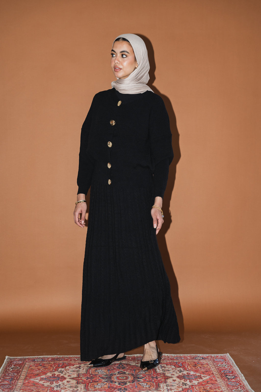 Soft Braids Skirt in Black