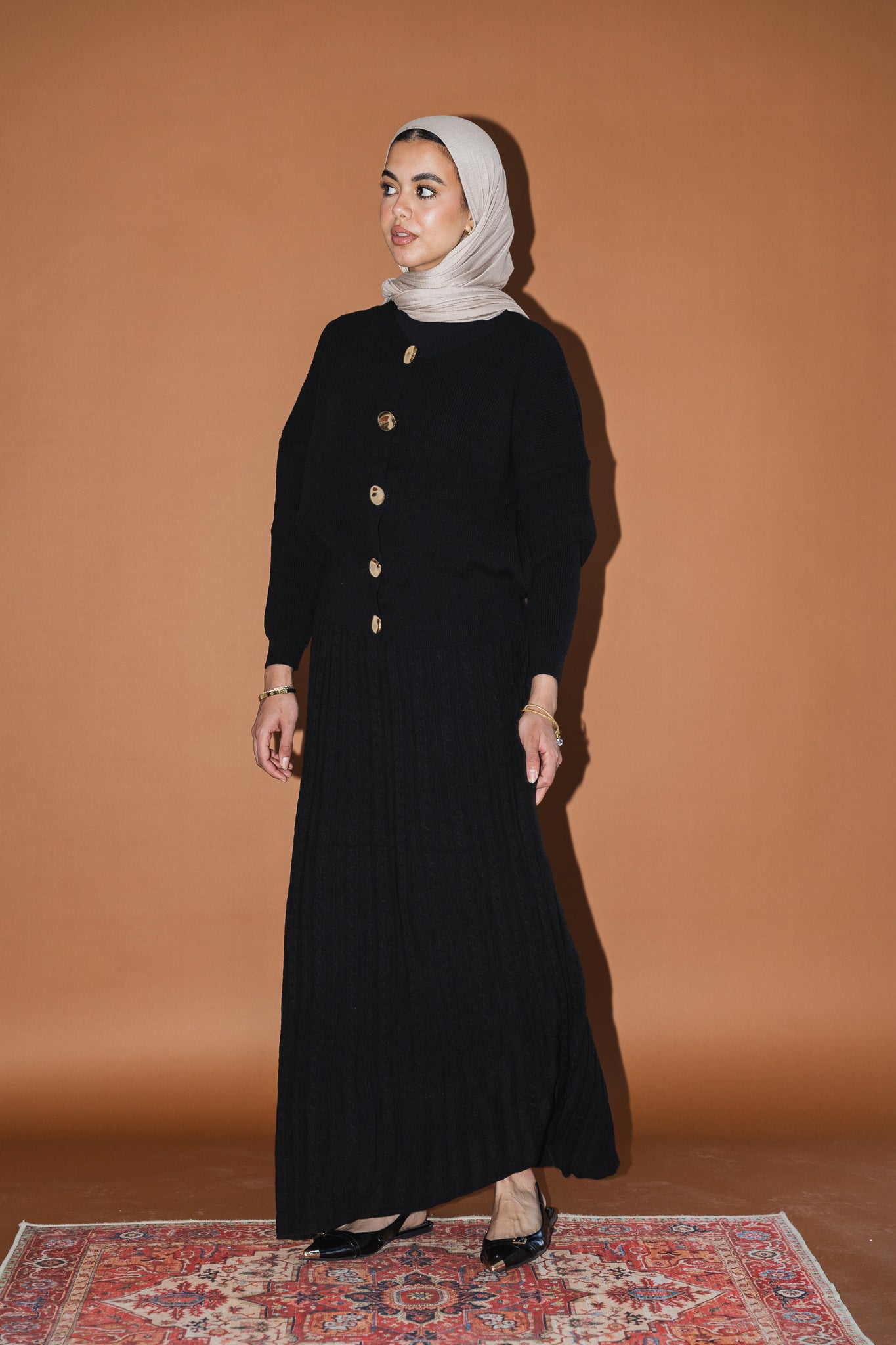 Soft Braids Skirt in Black