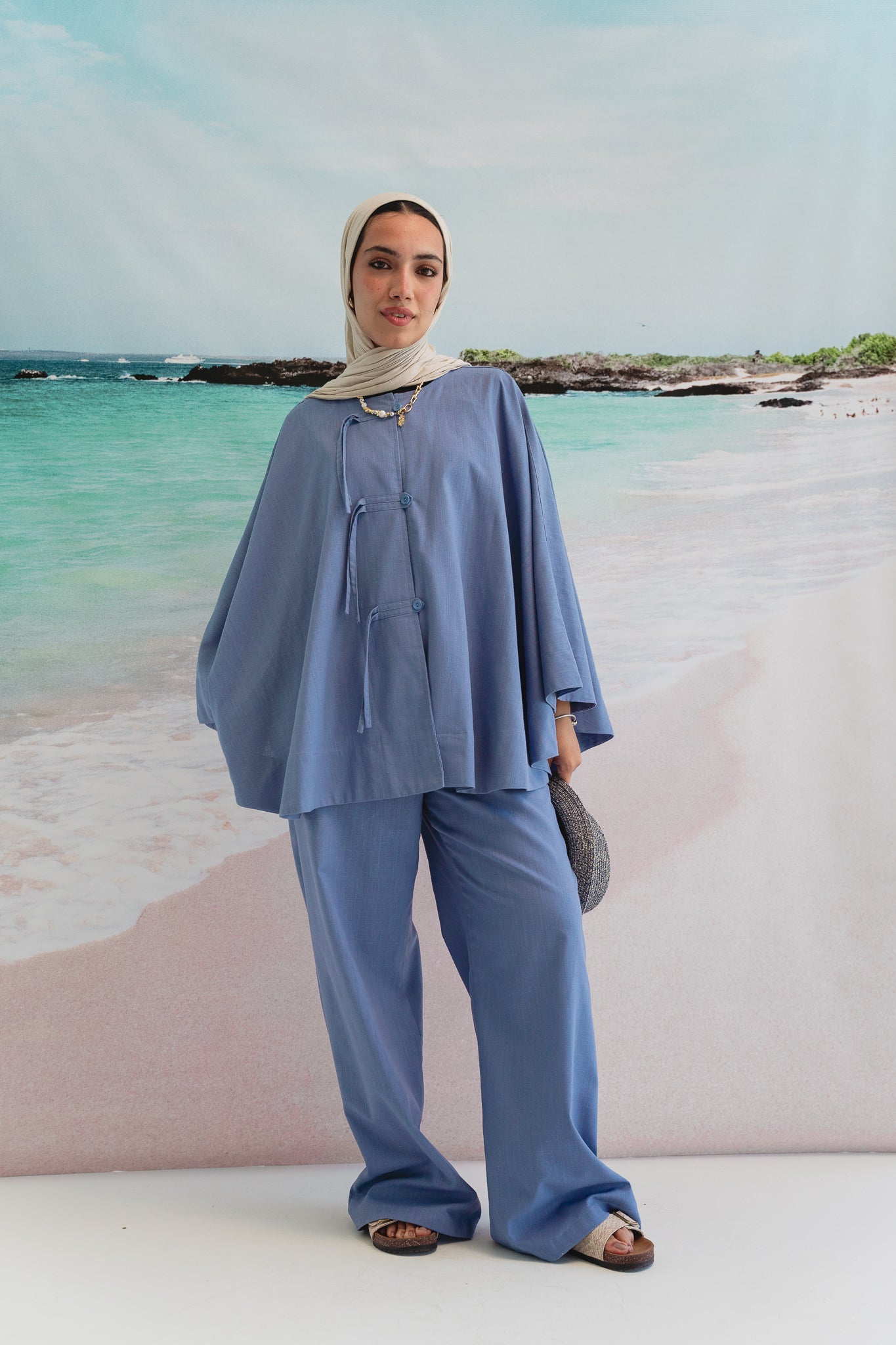 Golden Sands set in Denim blue