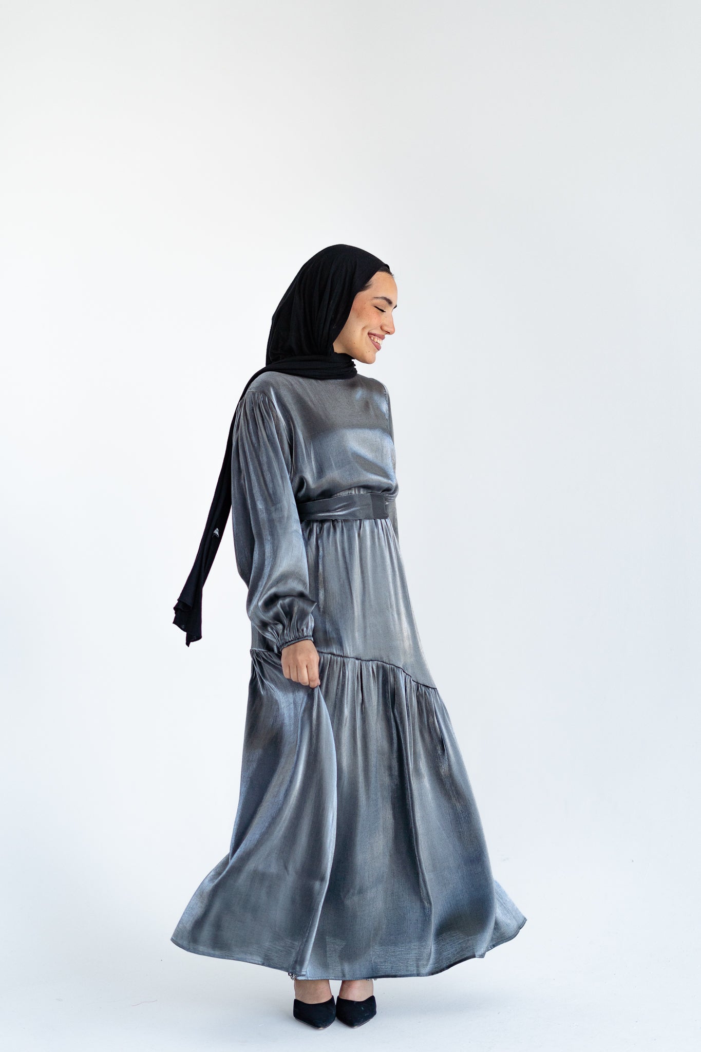 Isla Set in Metallic Silver