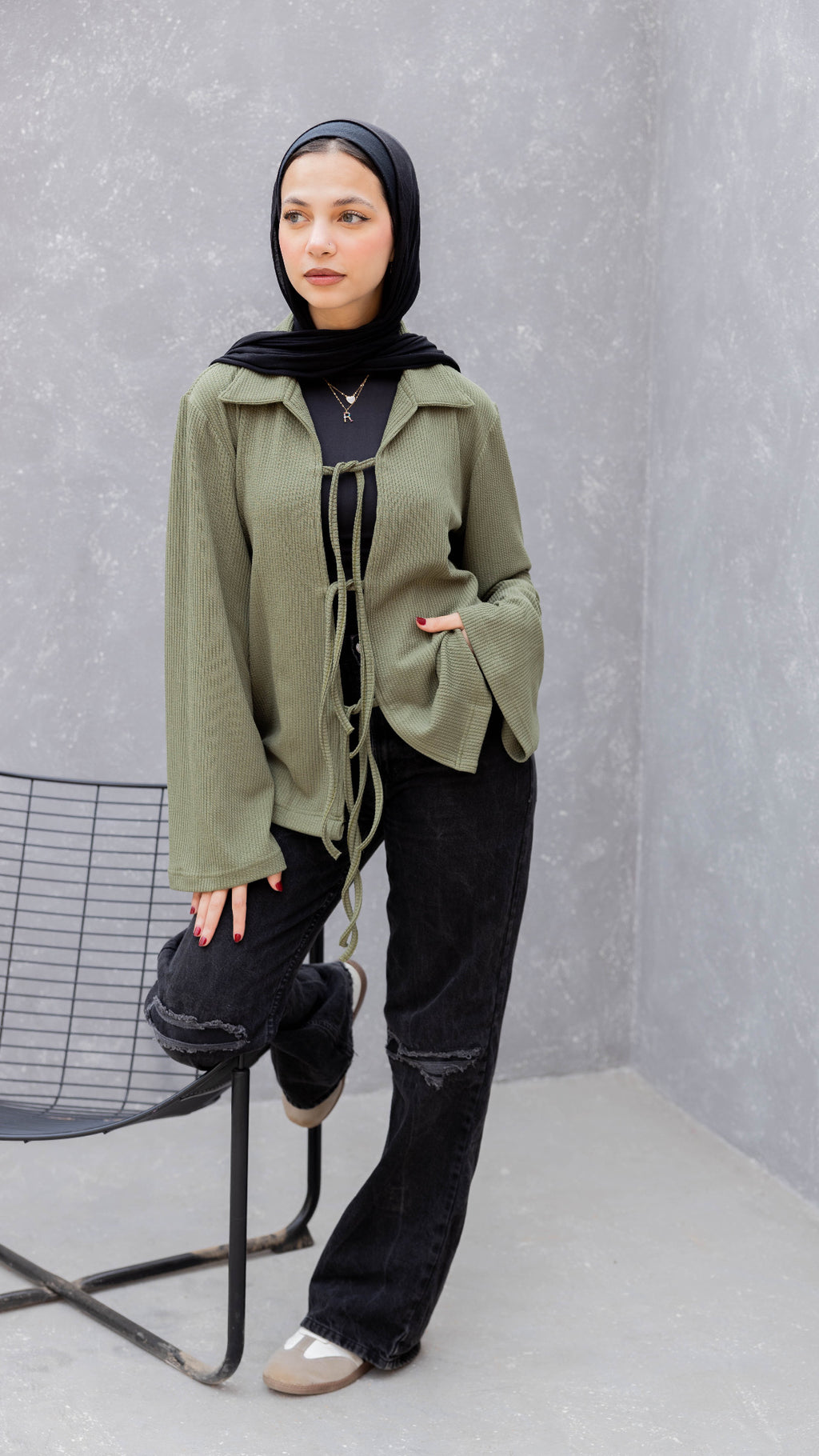 Tied to Go Top in Olive