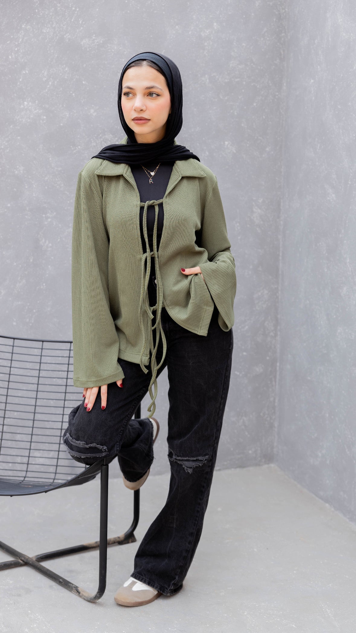 Tied to Go Top in Olive