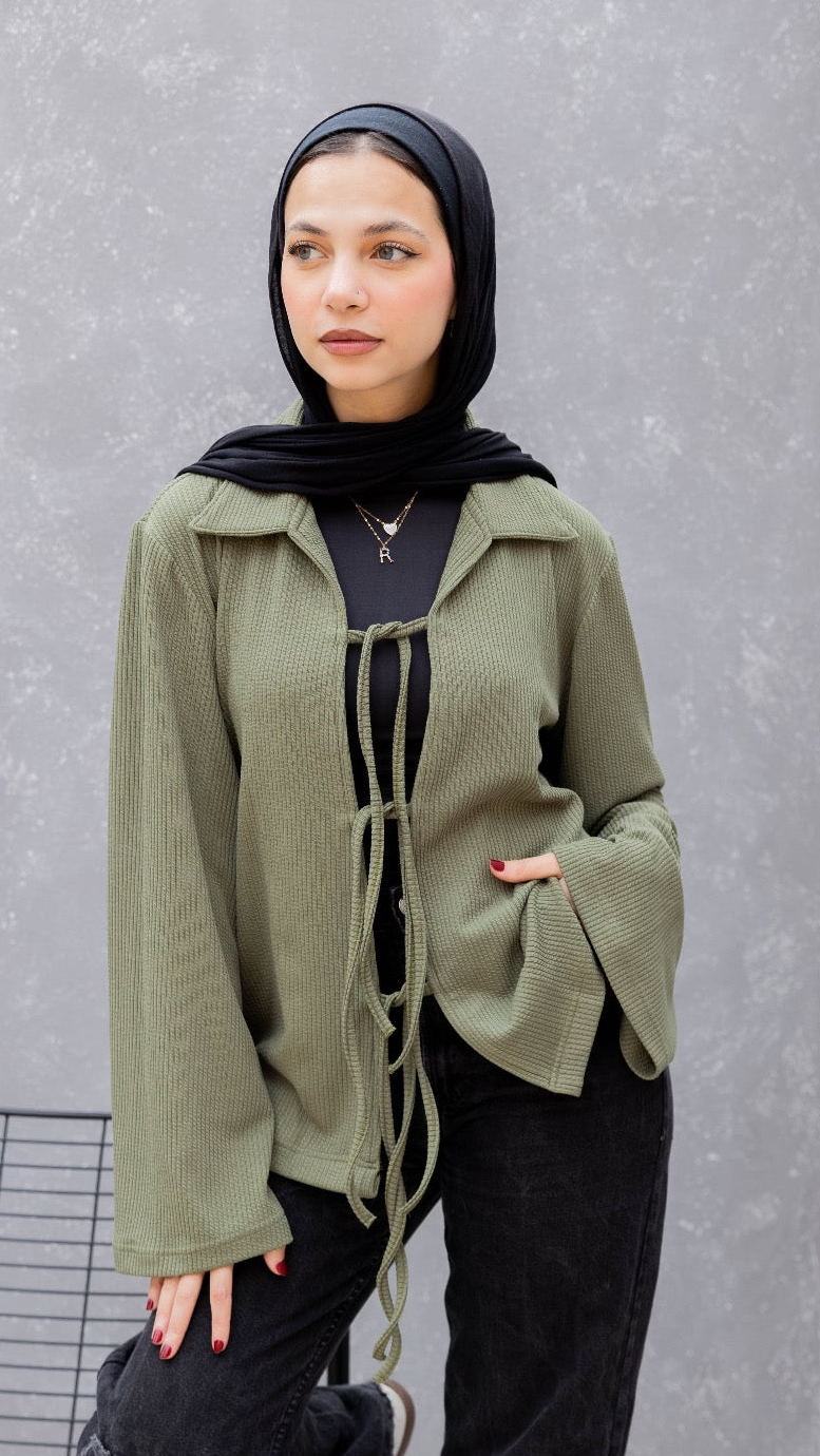 Tied to Go Top in Olive