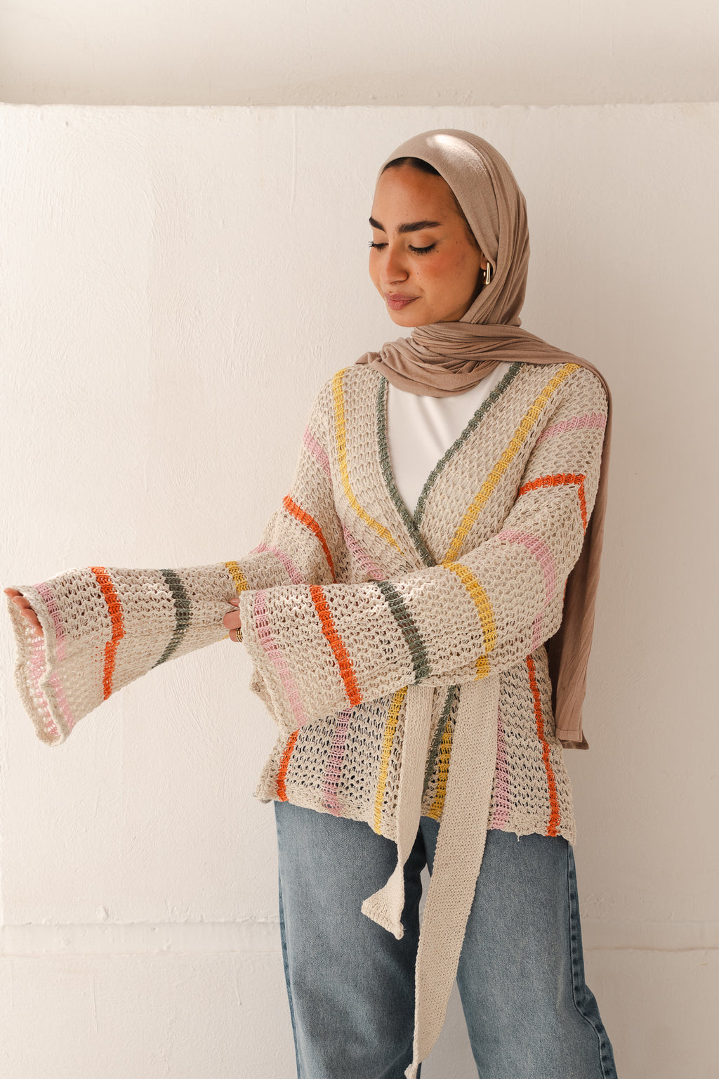 She’s A Vibe Metallic Threads Cardigan