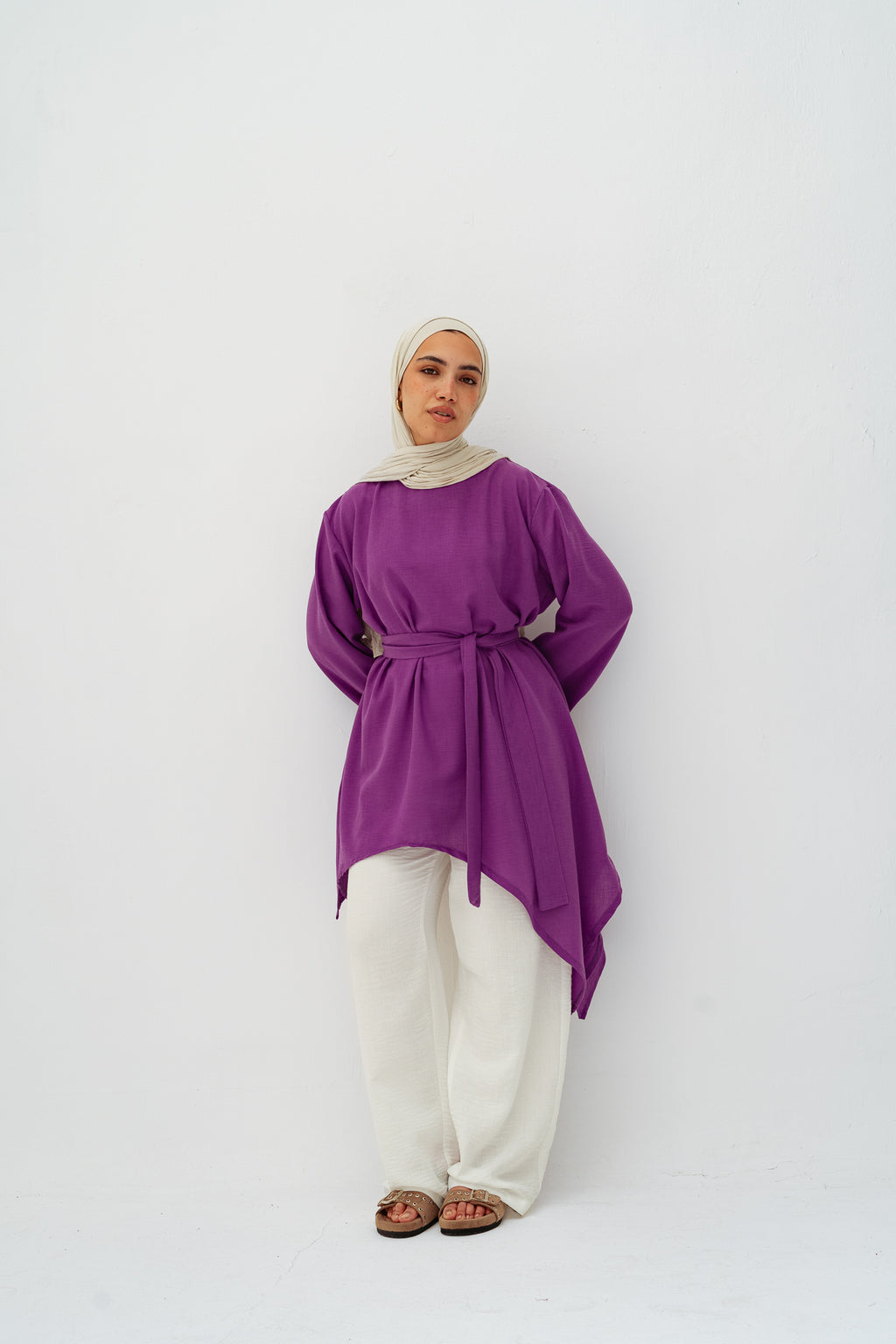 Ella asymmetric top in Purple