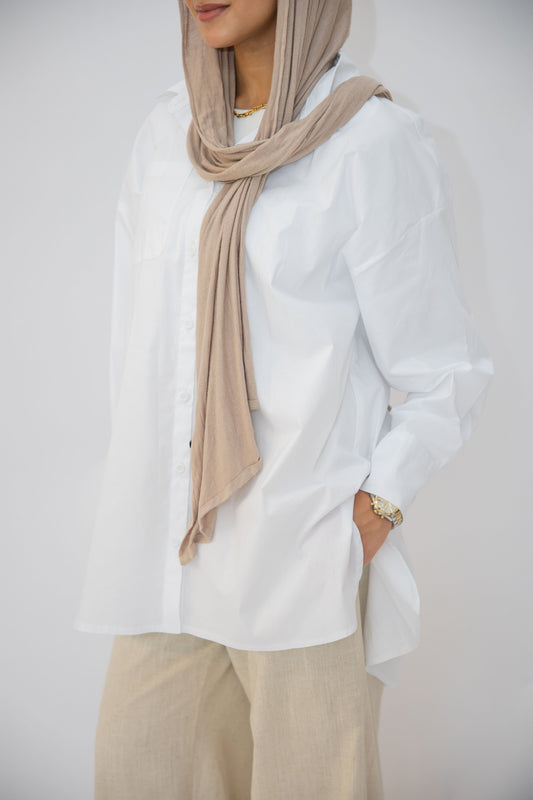 The Signature Poplin Shirt in White