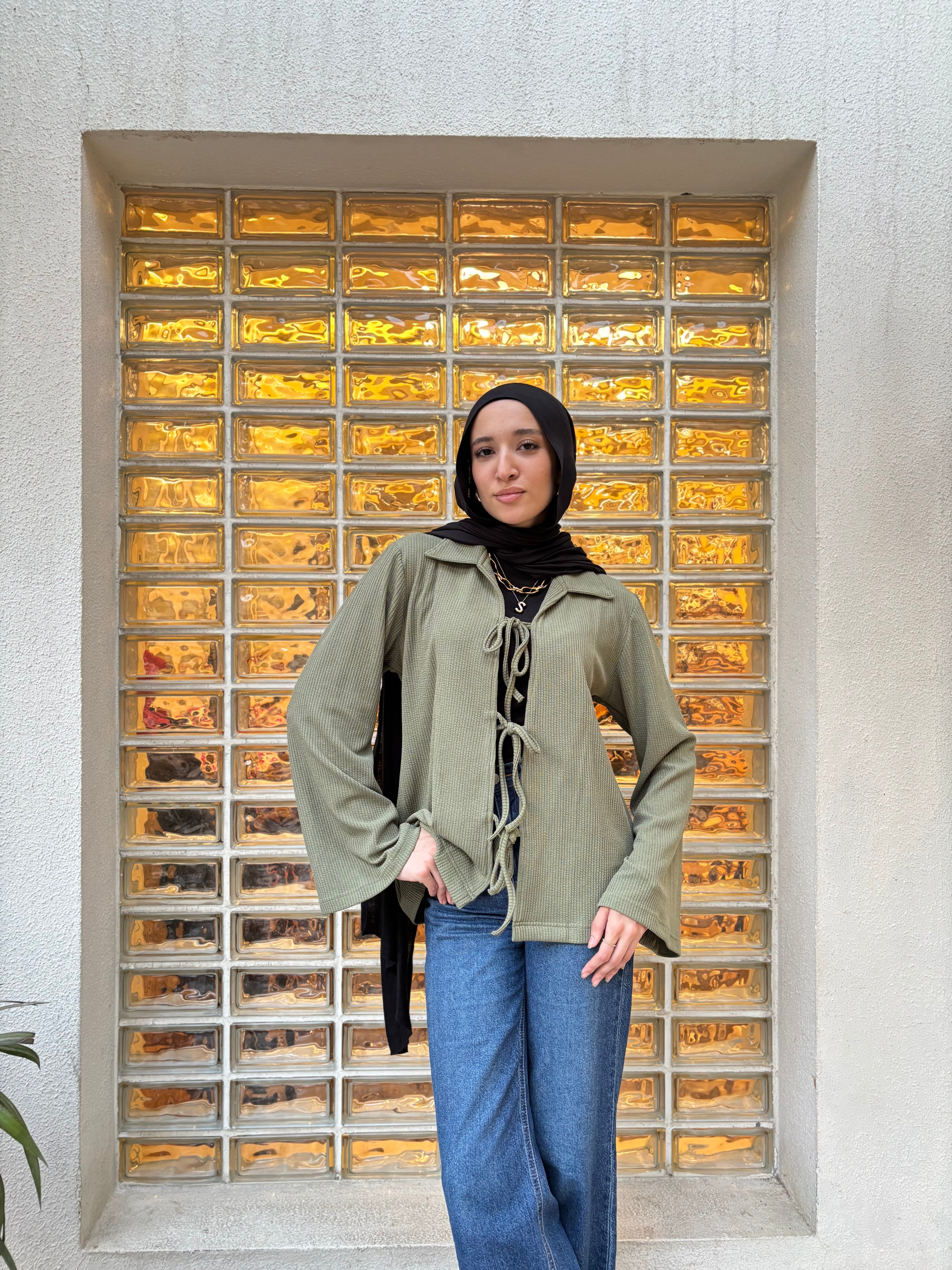 Tied to Go Top in Olive