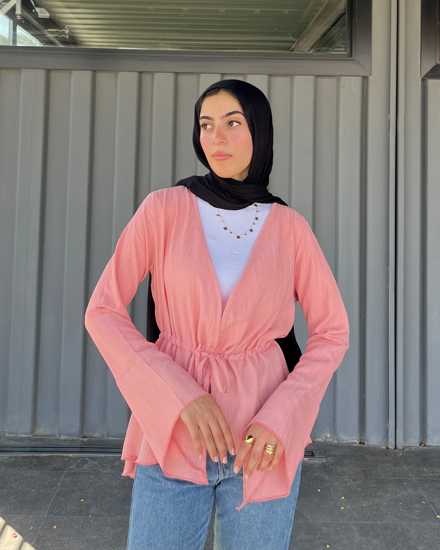 Long celine top in pink