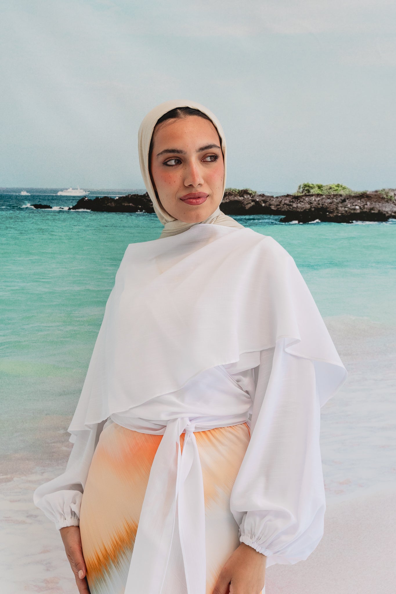 Salty Tie Top in White