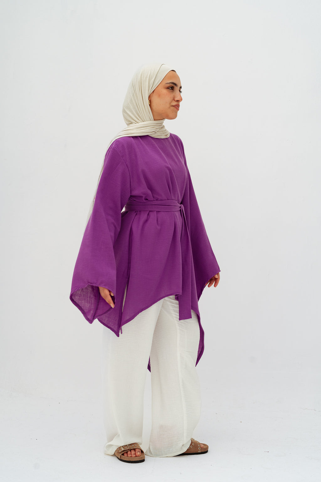 Ella asymmetric top in Purple