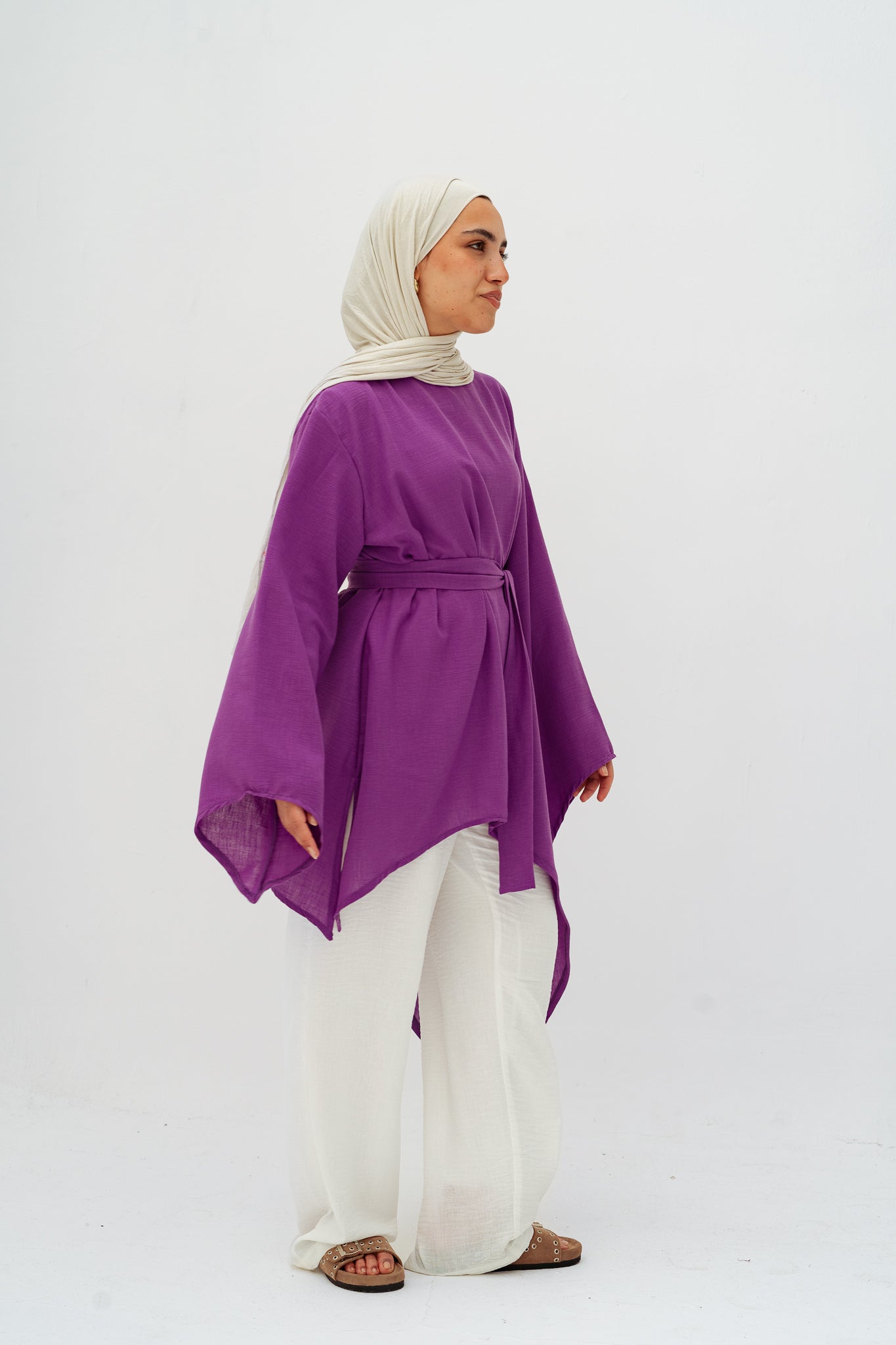 Ella asymmetric top in Purple