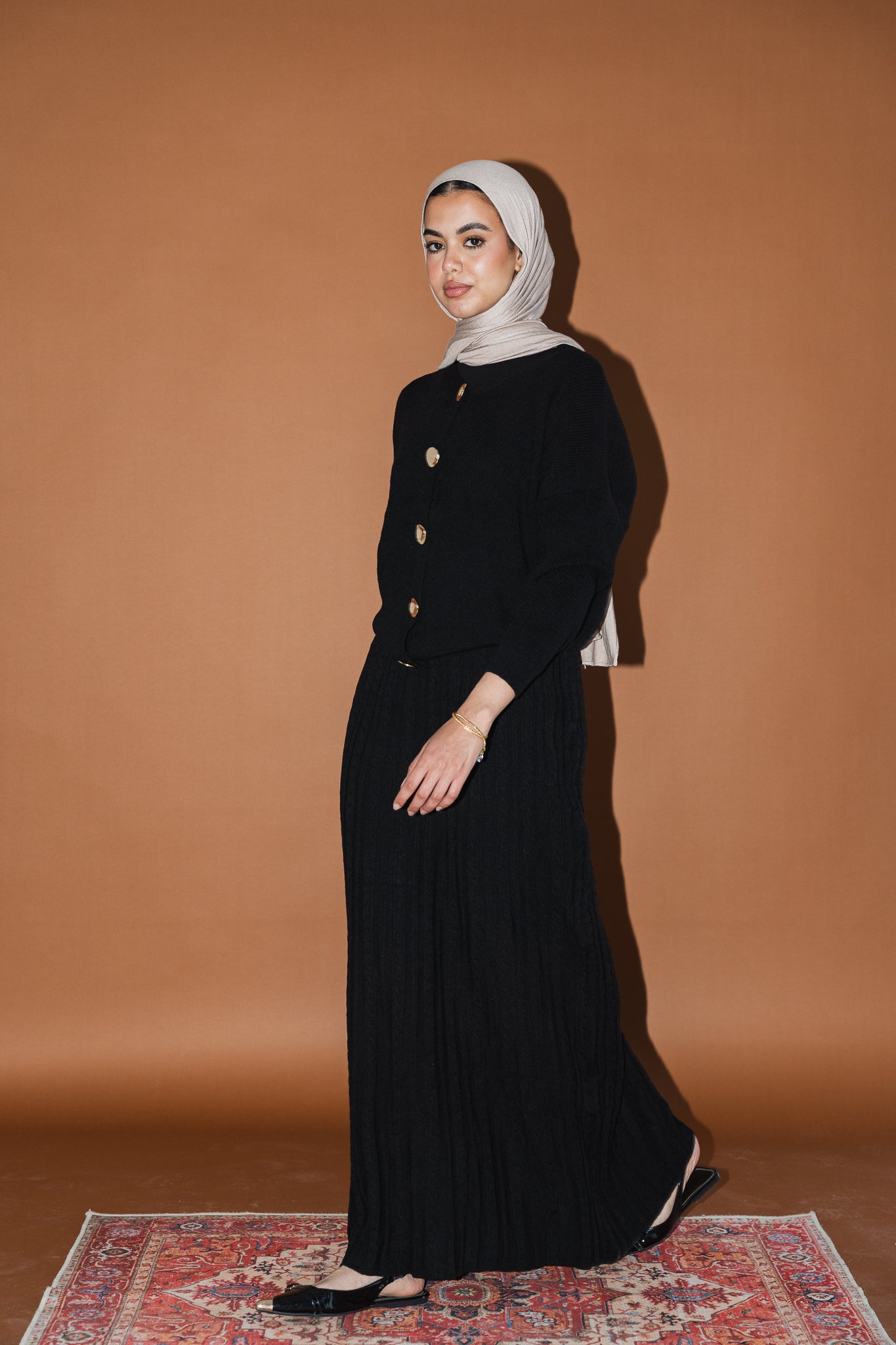 Soft Braids Skirt in Black
