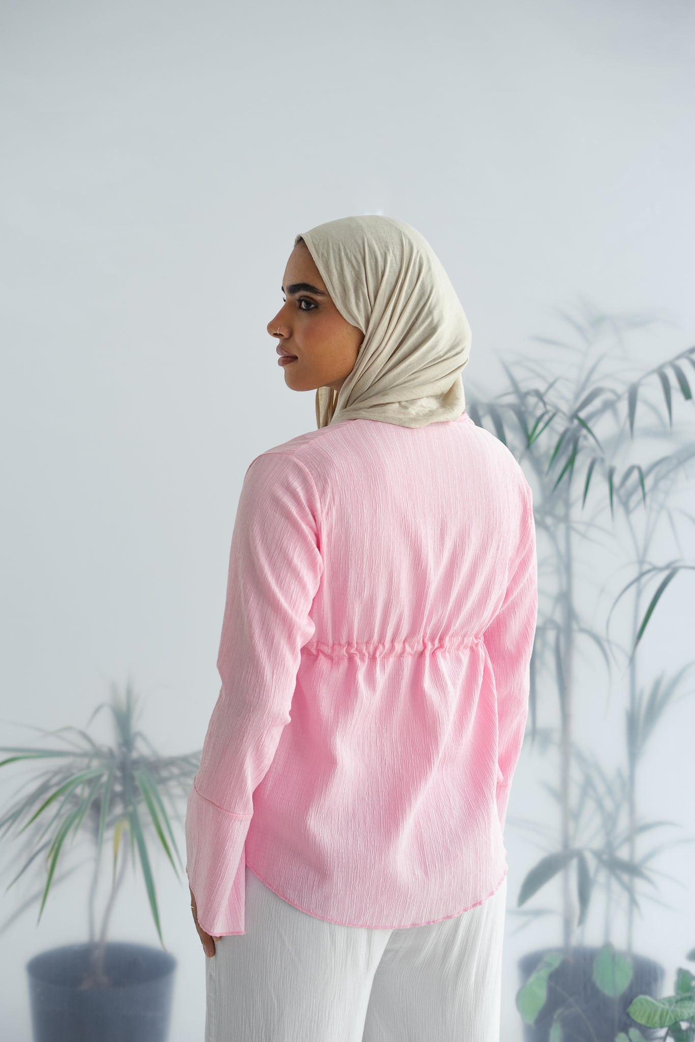 Short celine top in pink