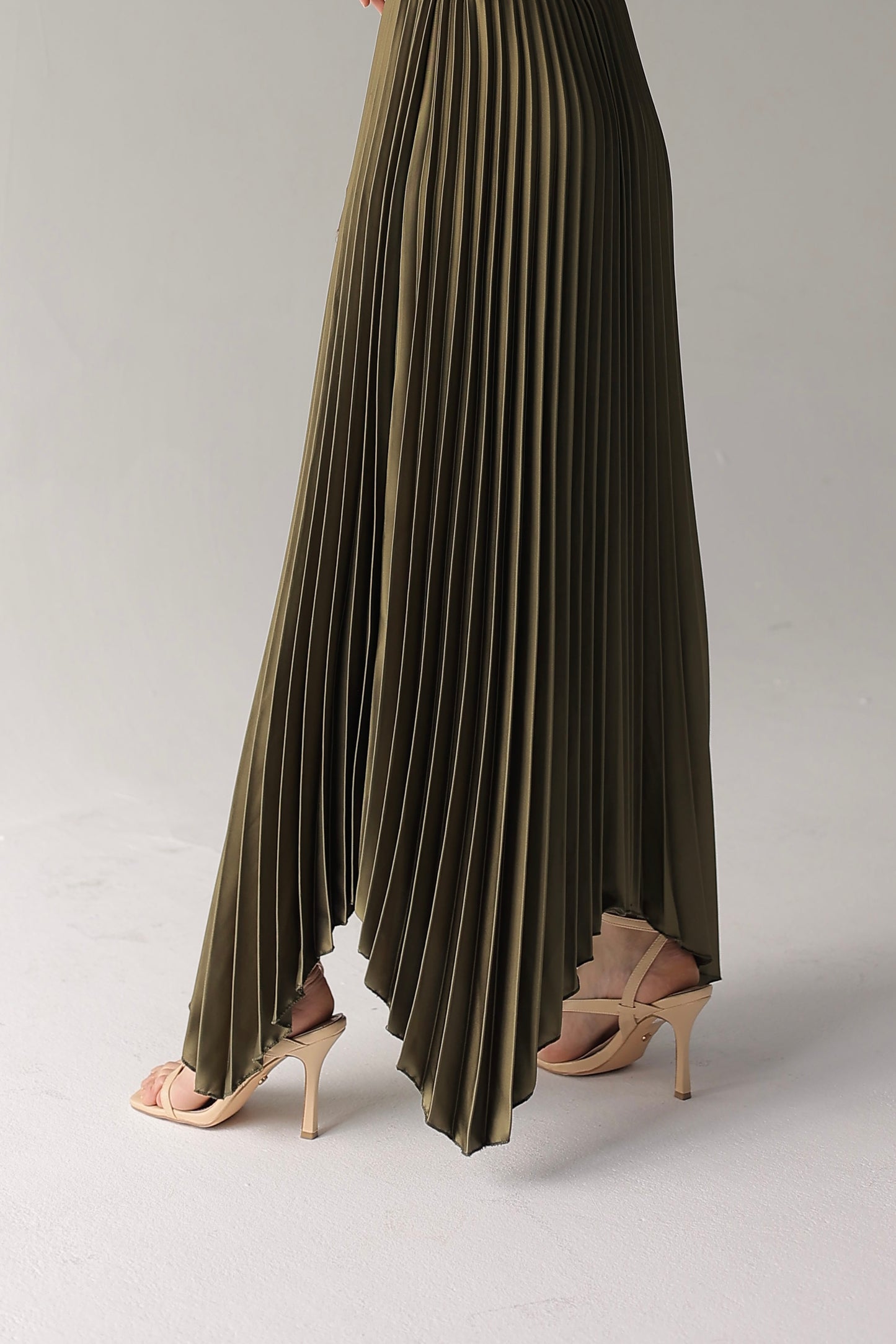 Ash skirt in Olive