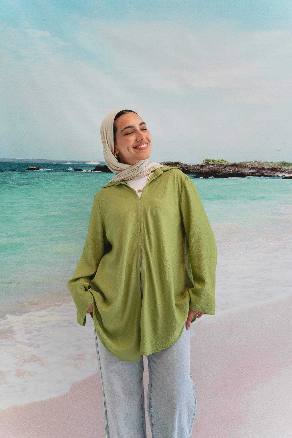 Sea breeze shirt in Pistachio
