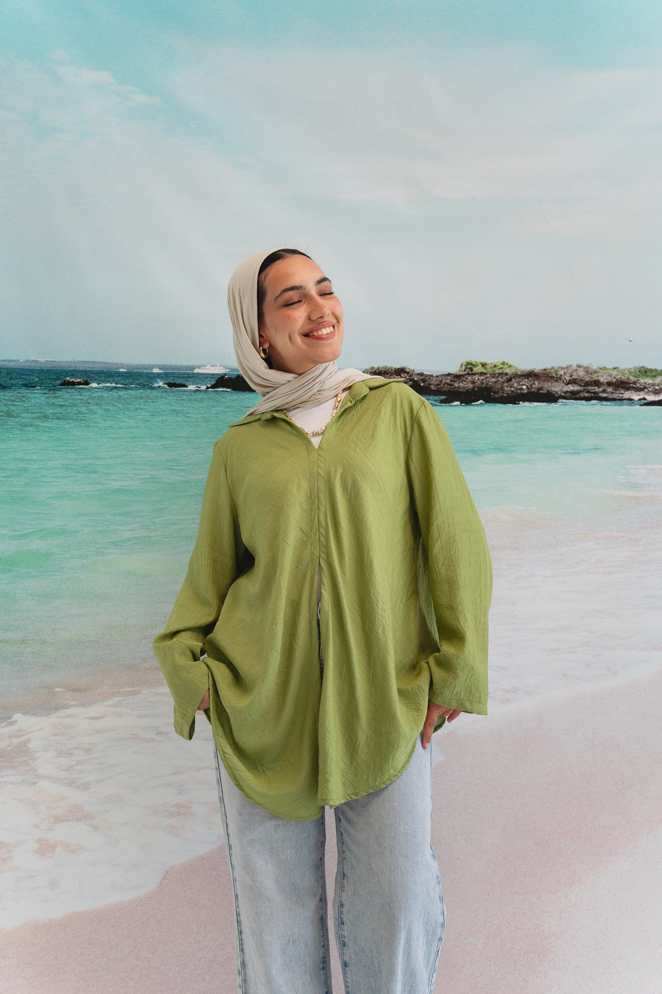Sea breeze shirt in Pistachio