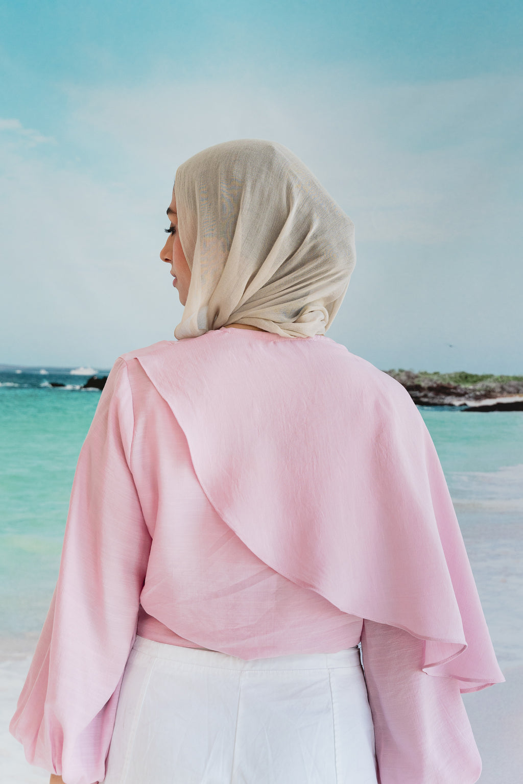 Salty Tie Top in Rose