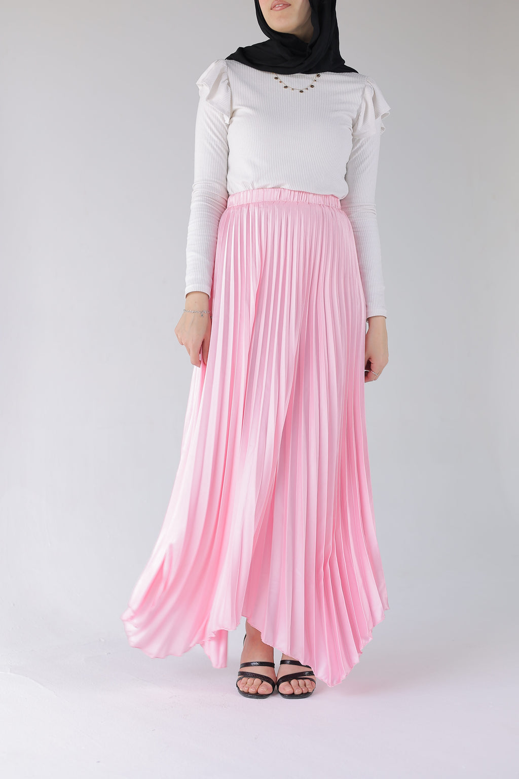 Ash Asymmetrical Skirt in Pink