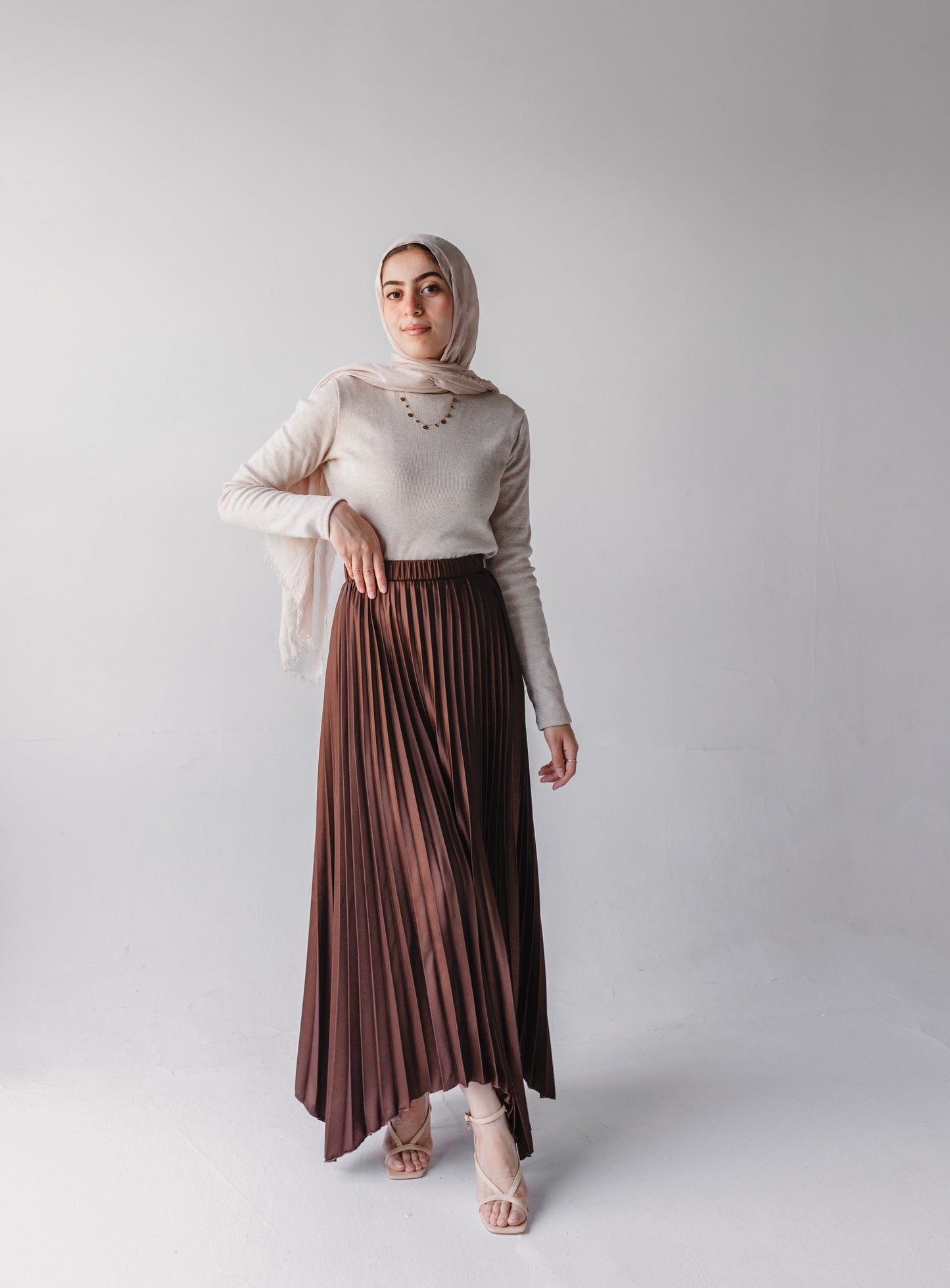 Ash skirt in Brown